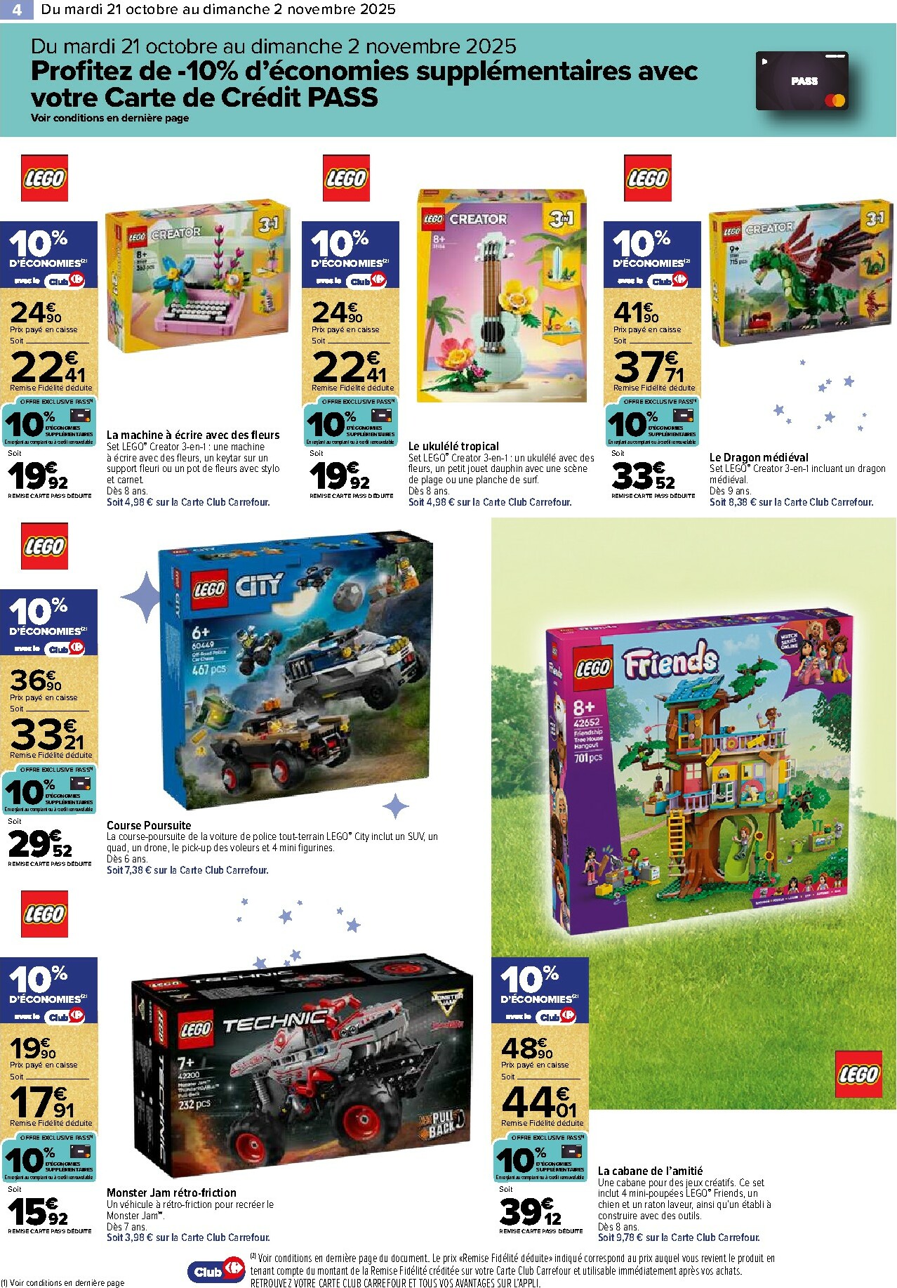 carrefour - Catalogue Carrefour - Jeux valable du 21/10 au 02/11 - page: 4