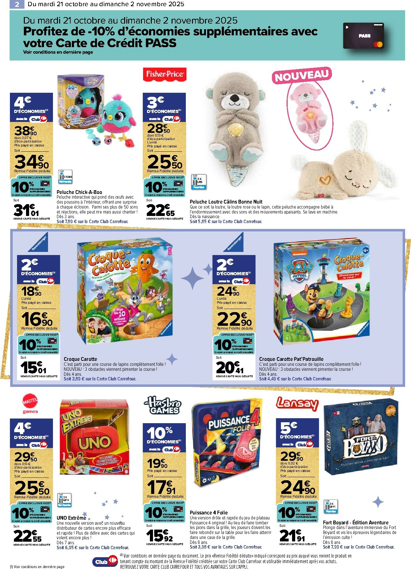 carrefour - Catalogue Carrefour - Jeux valable du 21/10 au 02/11 - page: 2