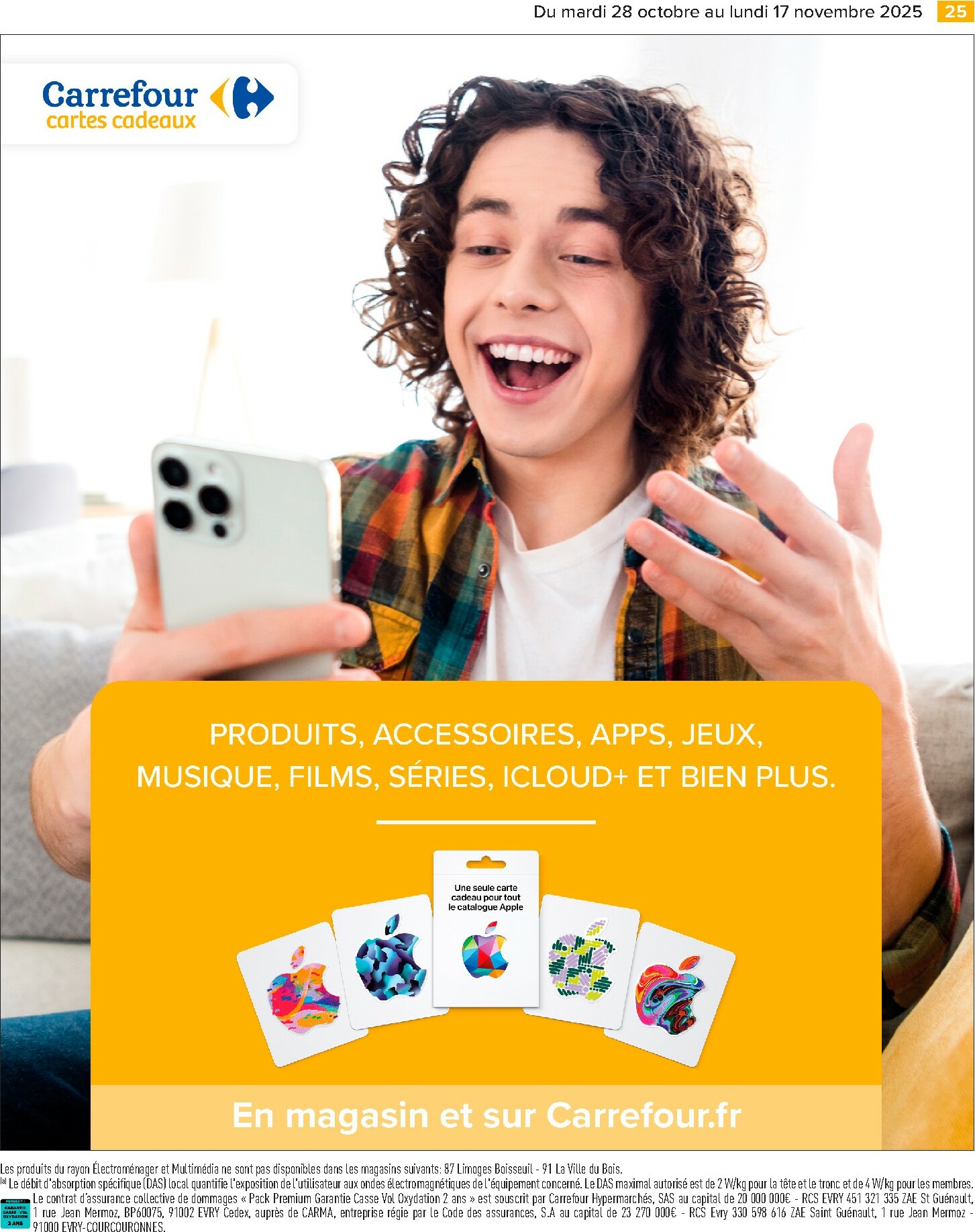 carrefour - Catalogue Carrefour valable du 28/10 au 17/11 - page: 27