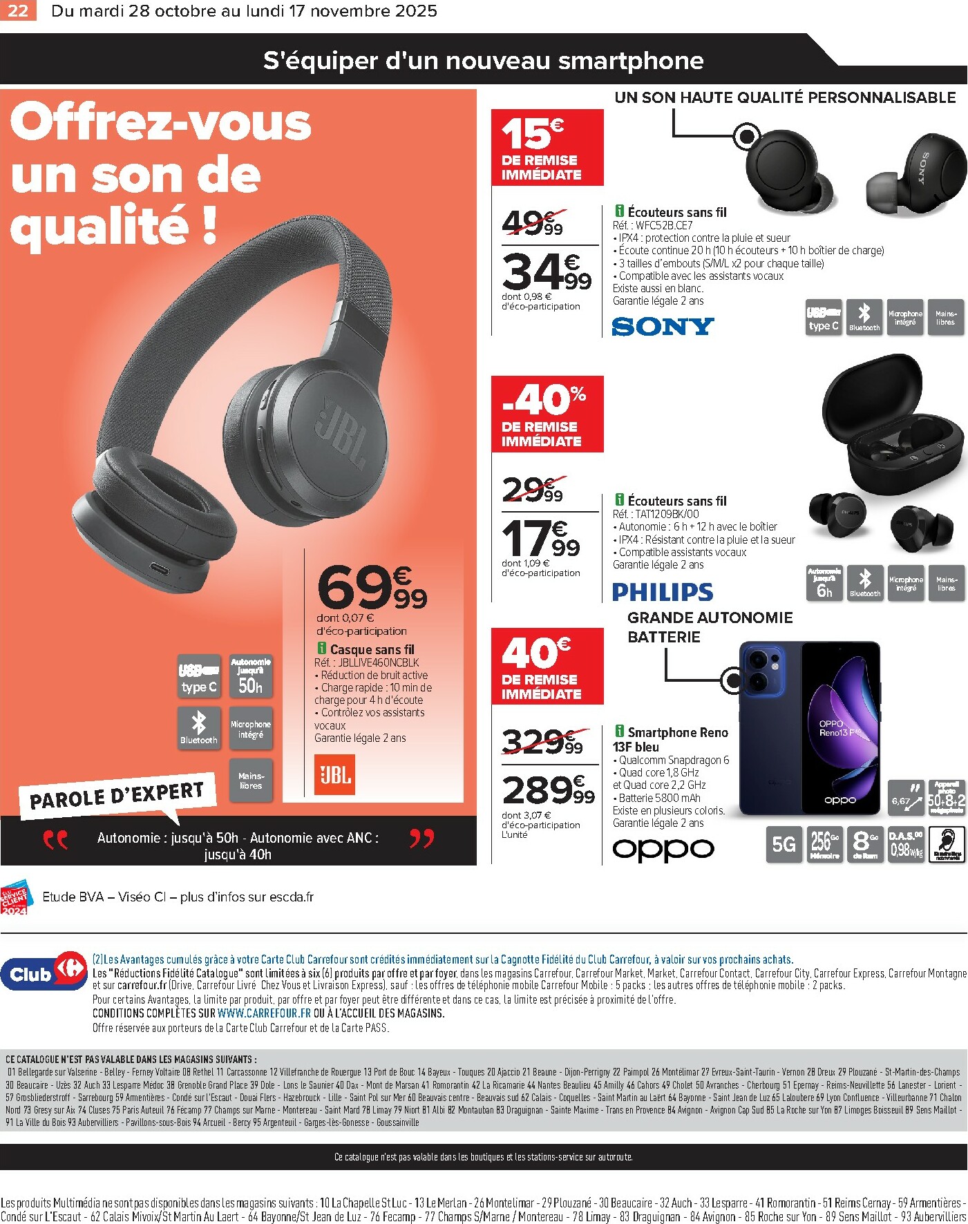 carrefour - Catalogue Carrefour valable du 28/10 au 17/11 - page: 24