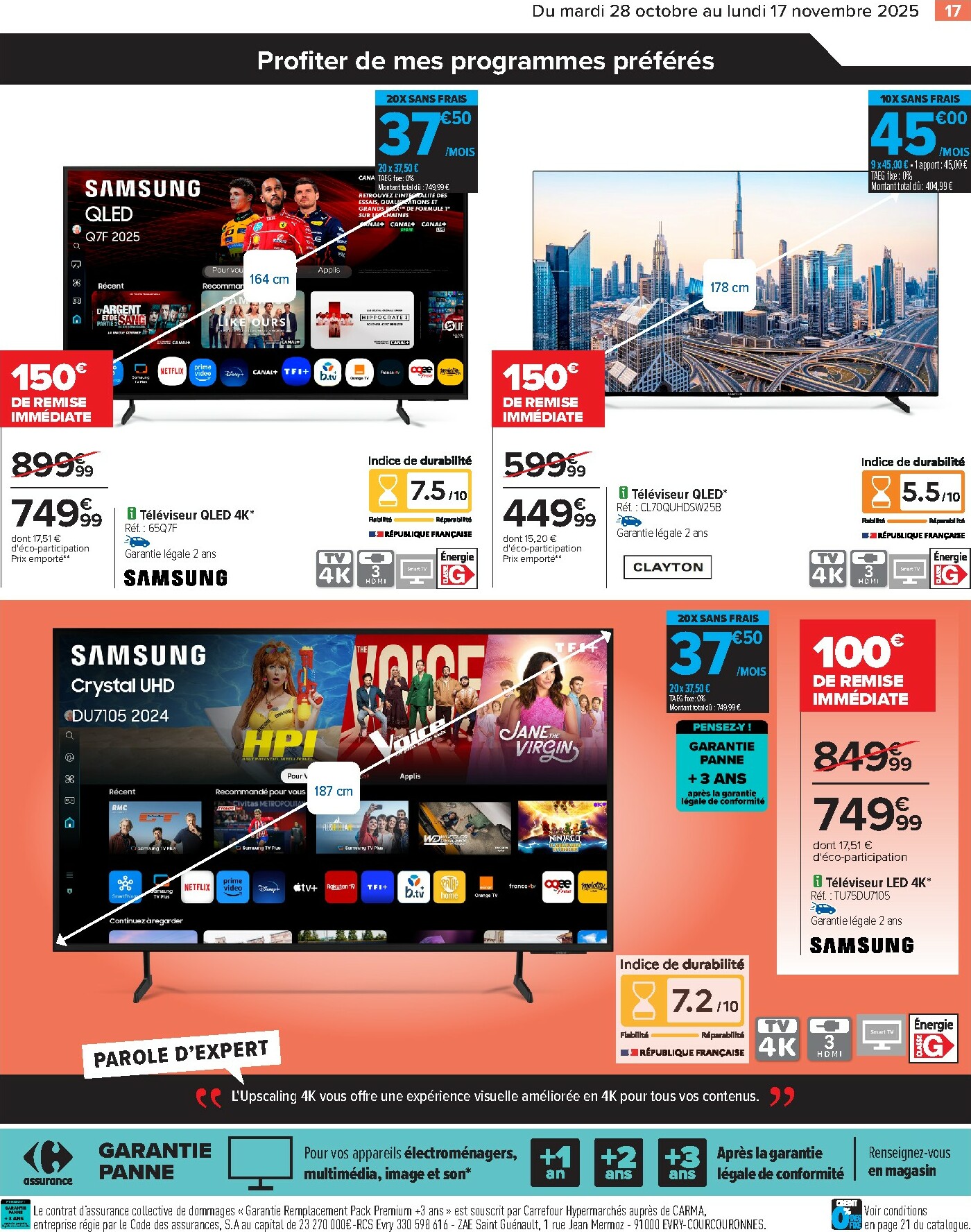 carrefour - Catalogue Carrefour valable du 28/10 au 17/11 - page: 19
