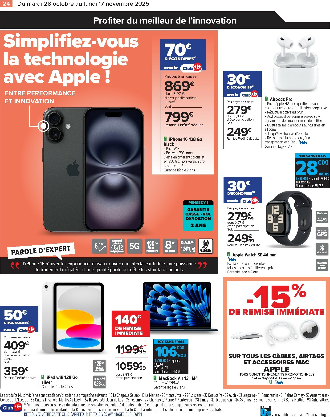 carrefour - Catalogue Carrefour valable du 28/10 au 17/11 - page: 26