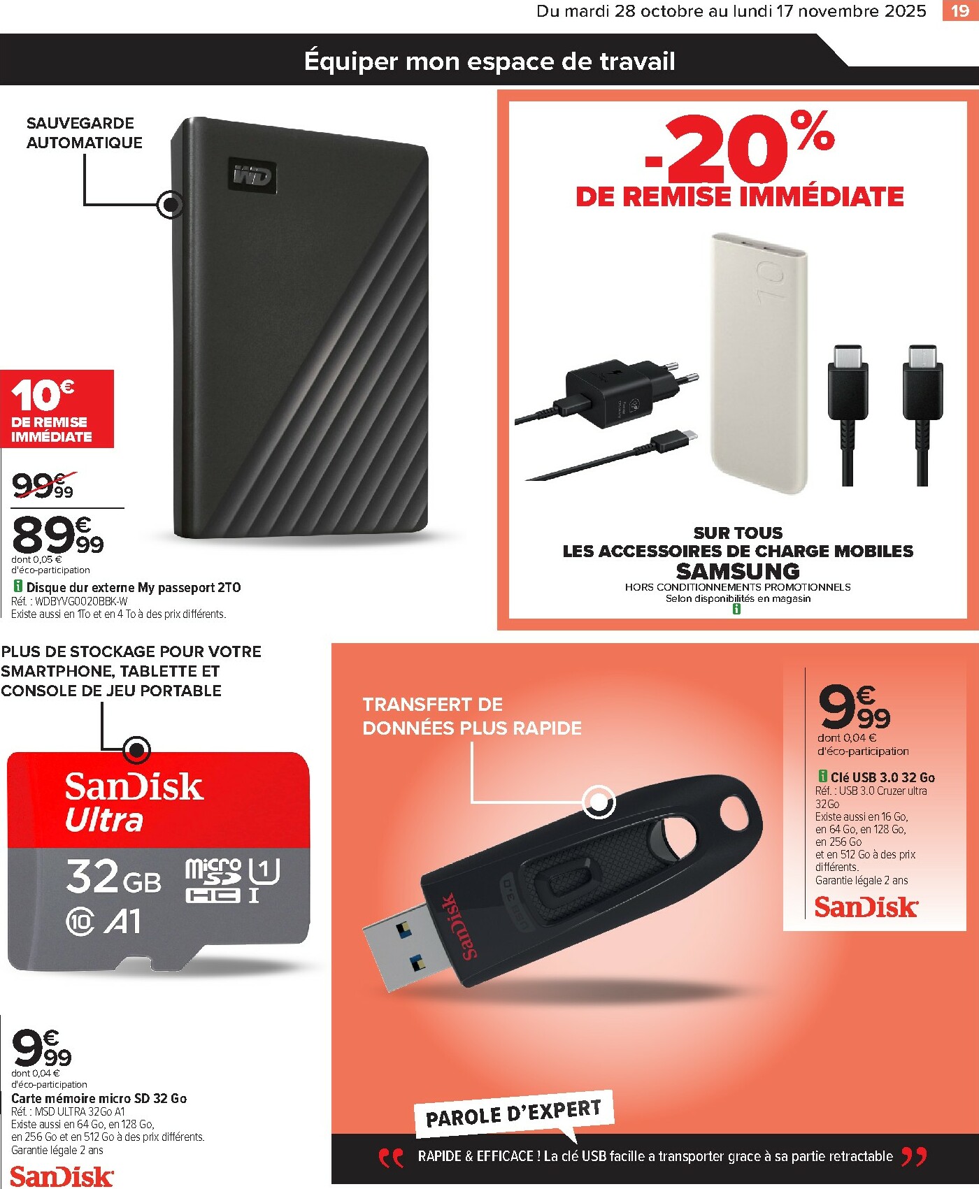 carrefour - Catalogue Carrefour valable du 28/10 au 17/11 - page: 21