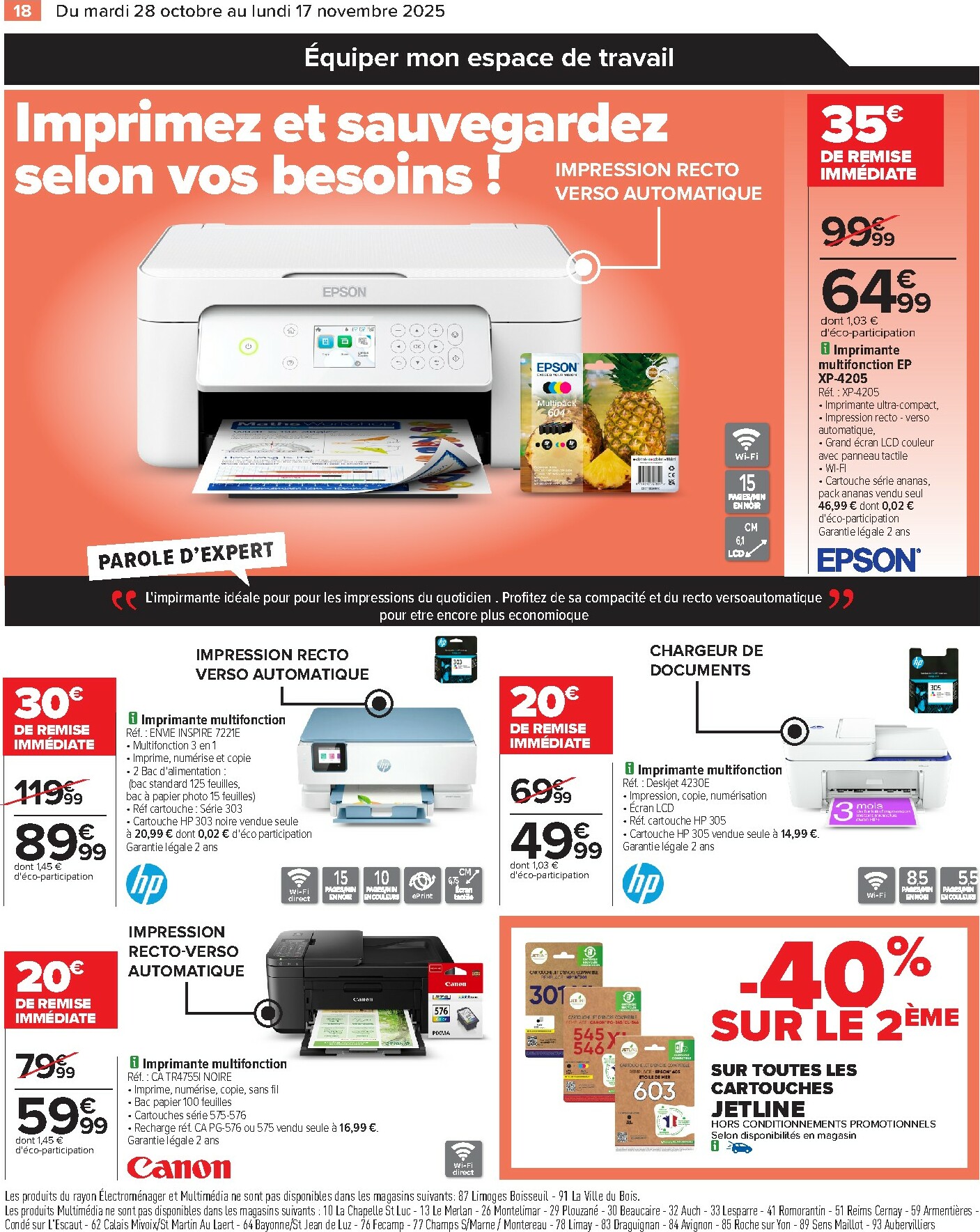carrefour - Catalogue Carrefour valable du 28/10 au 17/11 - page: 20