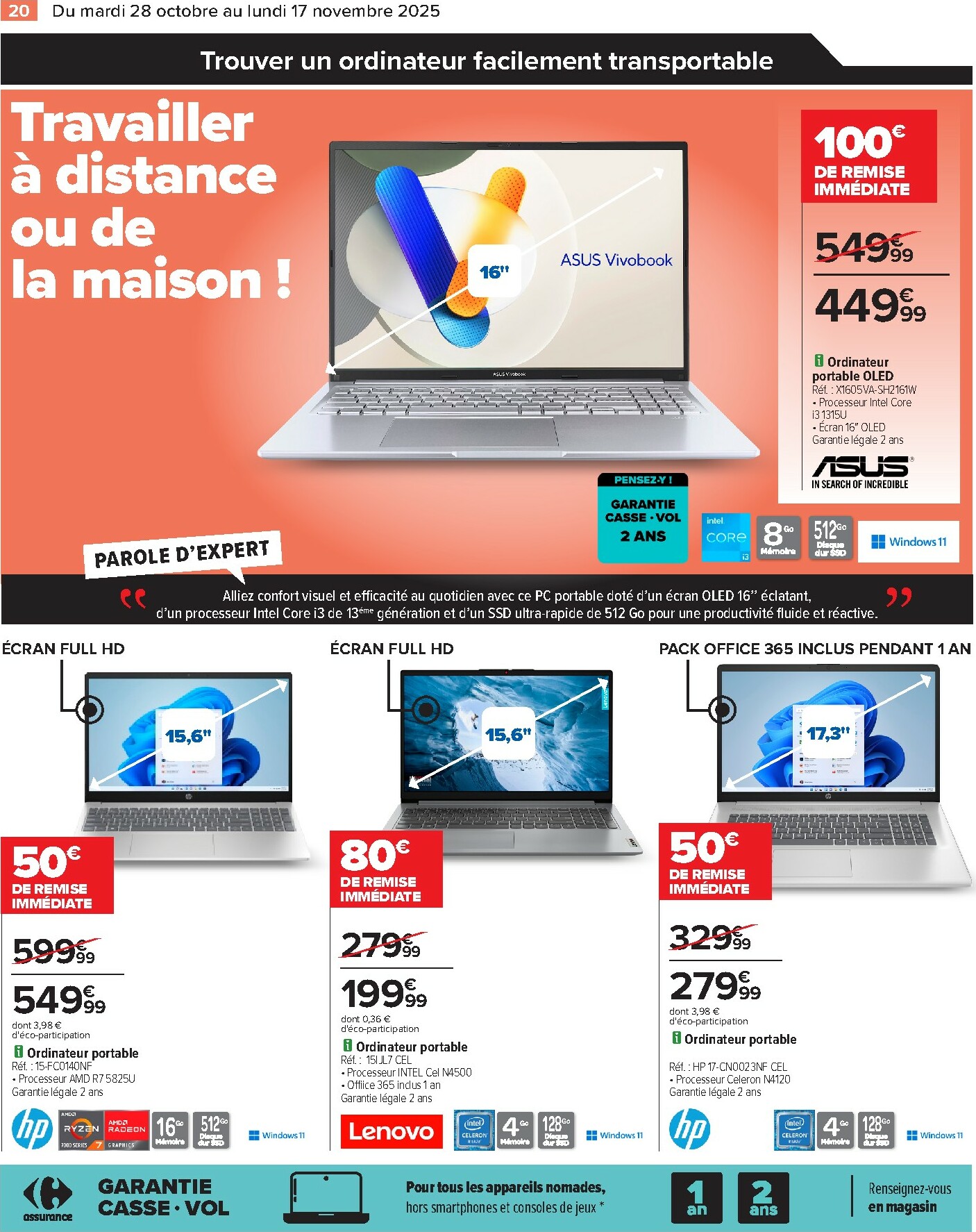 carrefour - Catalogue Carrefour valable du 28/10 au 17/11 - page: 22