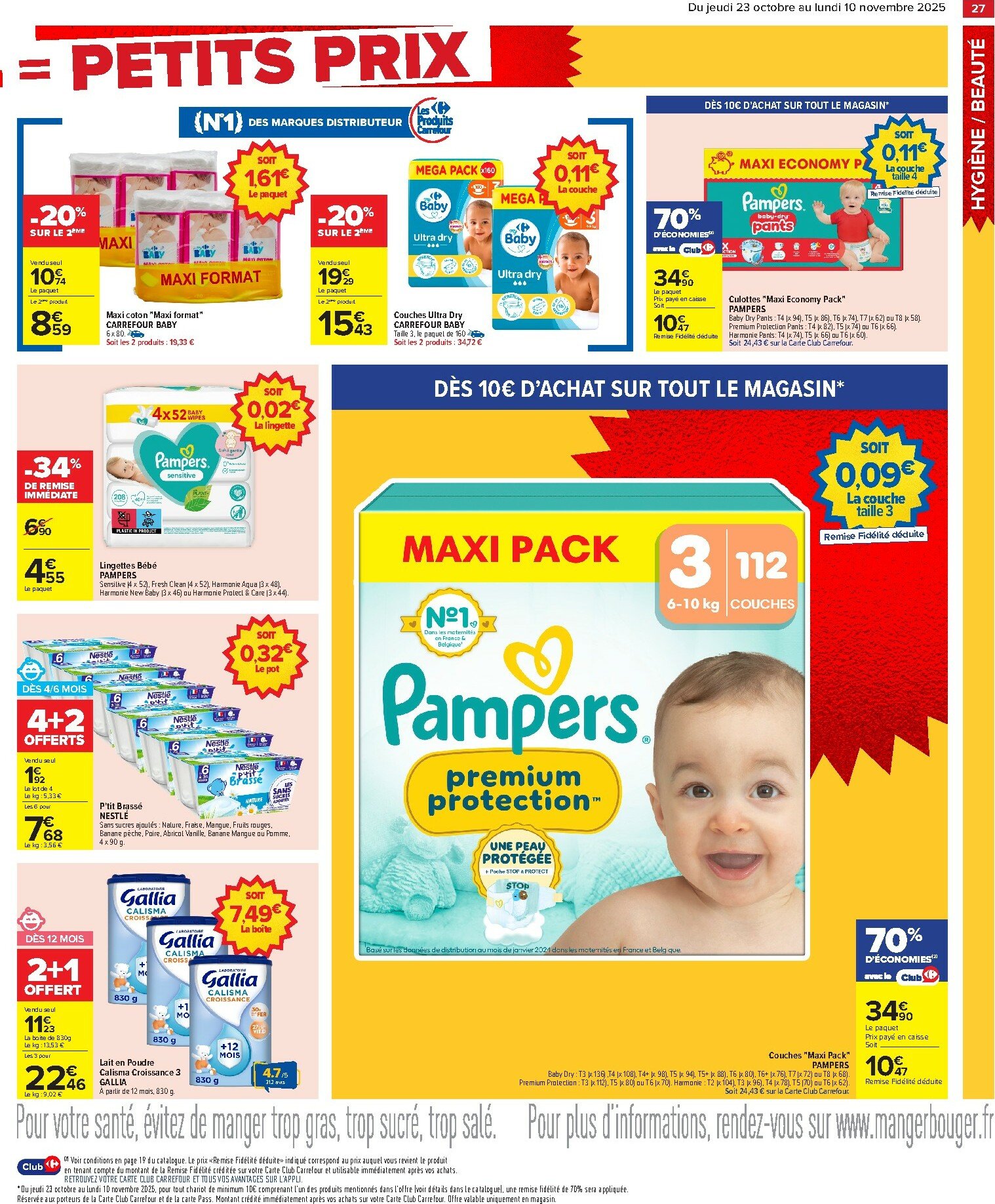 carrefour - Catalogue Carrefour - Gros volumes, petits prix valable du 23/10 au 10/11 - page: 29