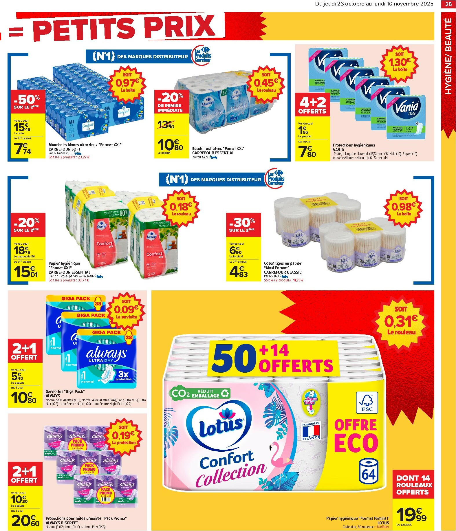 carrefour - Catalogue Carrefour - Gros volumes, petits prix valable du 23/10 au 10/11 - page: 27