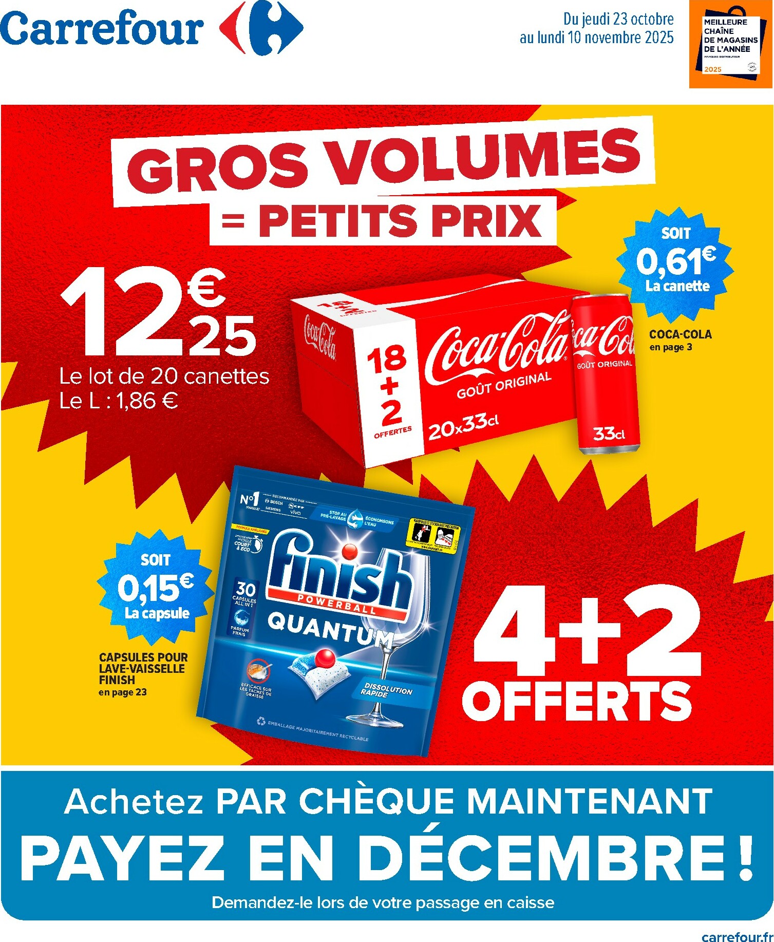 carrefour - Catalogue Carrefour - Gros volumes, petits prix valable du 23/10 au 10/11