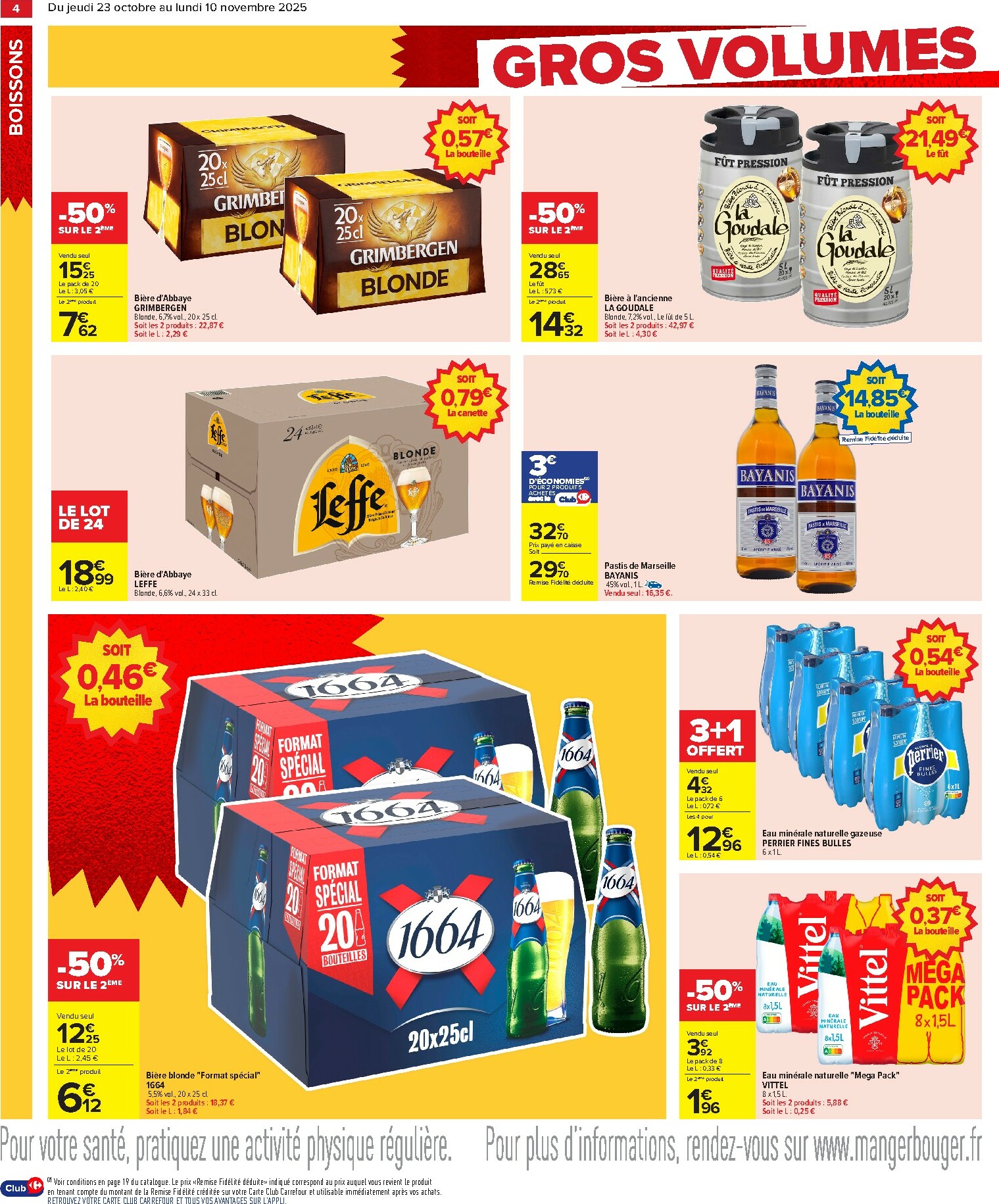 carrefour - Catalogue Carrefour - Gros volumes, petits prix valable du 23/10 au 10/11 - page: 6