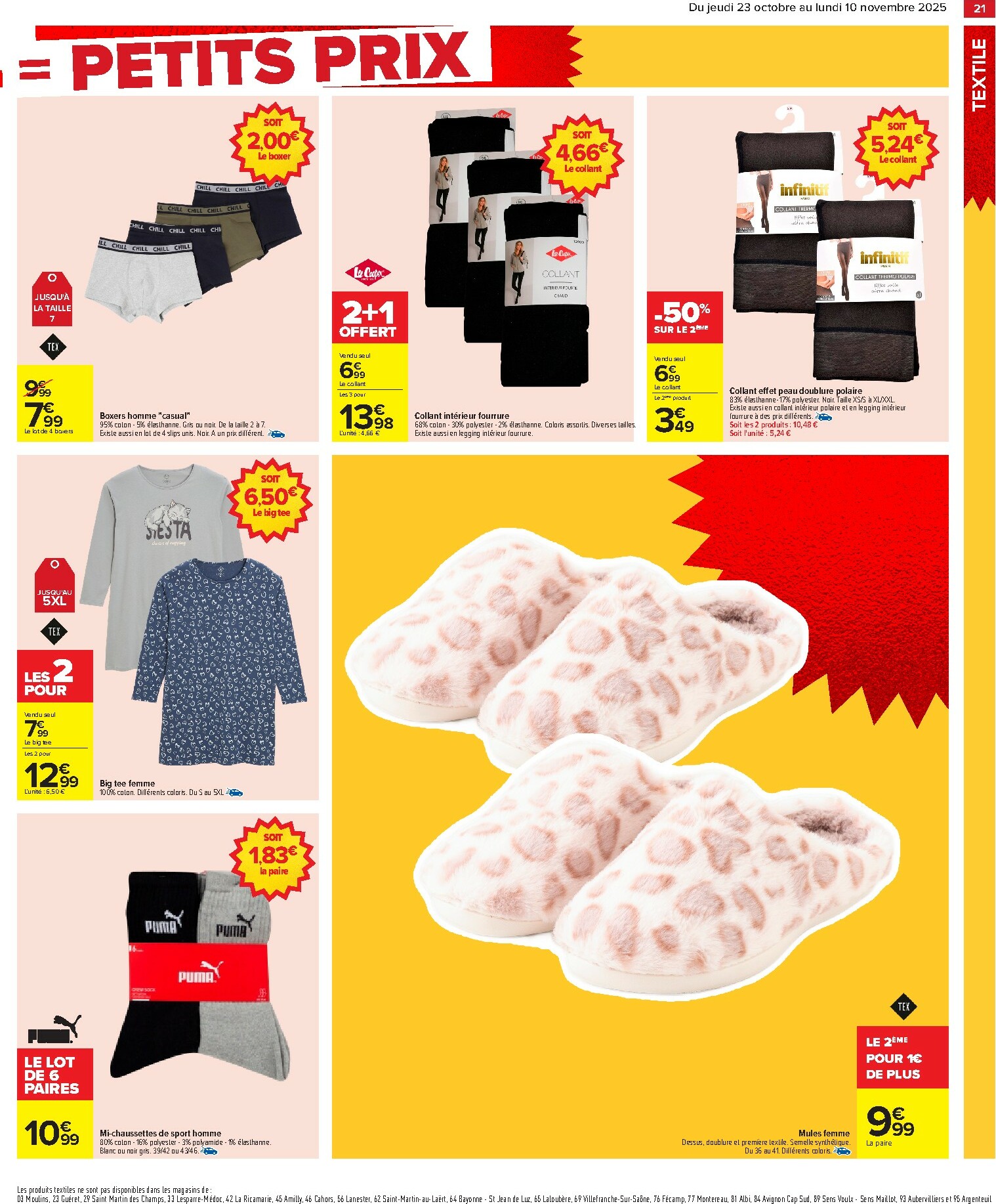 carrefour - Catalogue Carrefour - Gros volumes, petits prix valable du 23/10 au 10/11 - page: 23