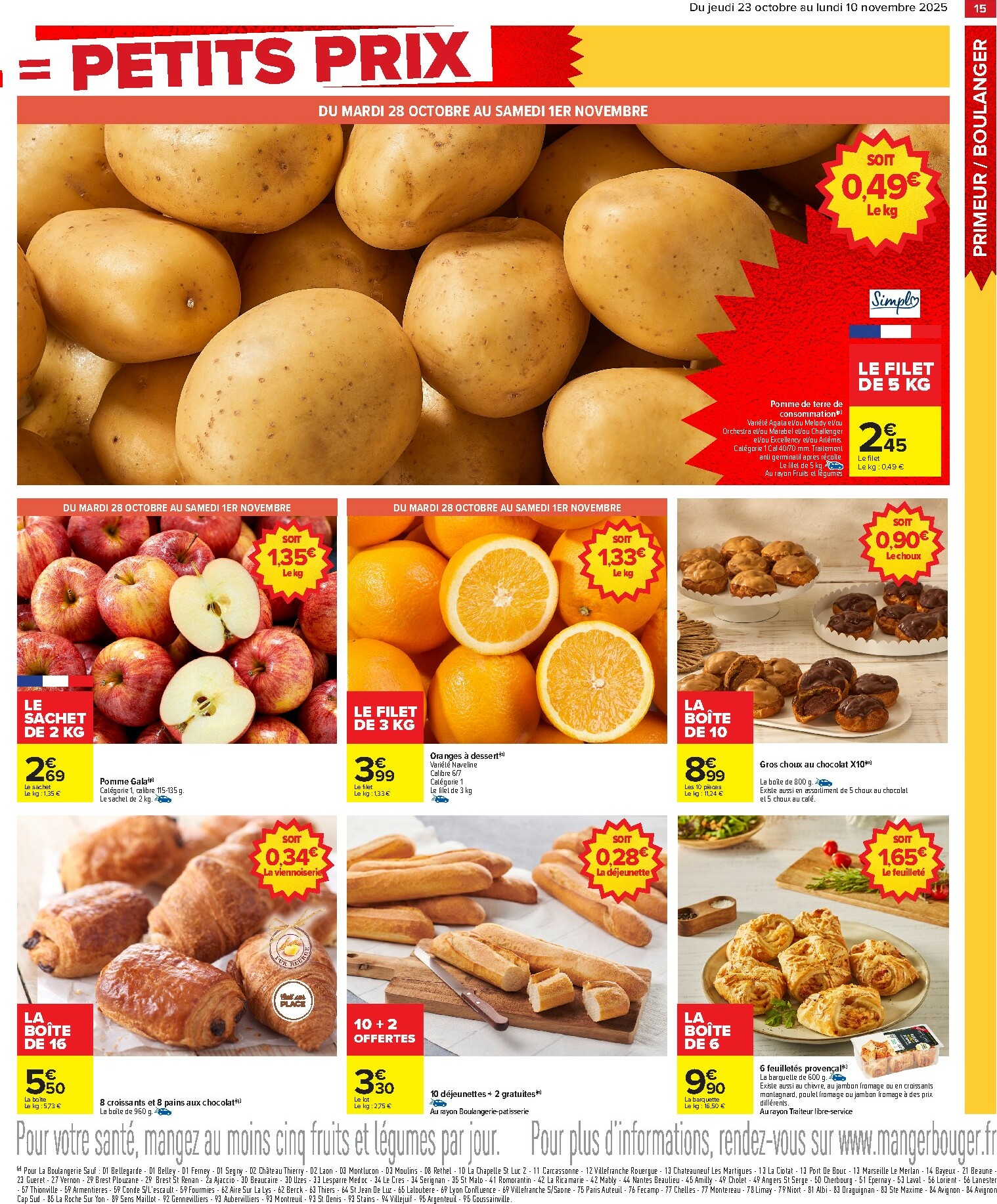 carrefour - Catalogue Carrefour - Gros volumes, petits prix valable du 23/10 au 10/11 - page: 17