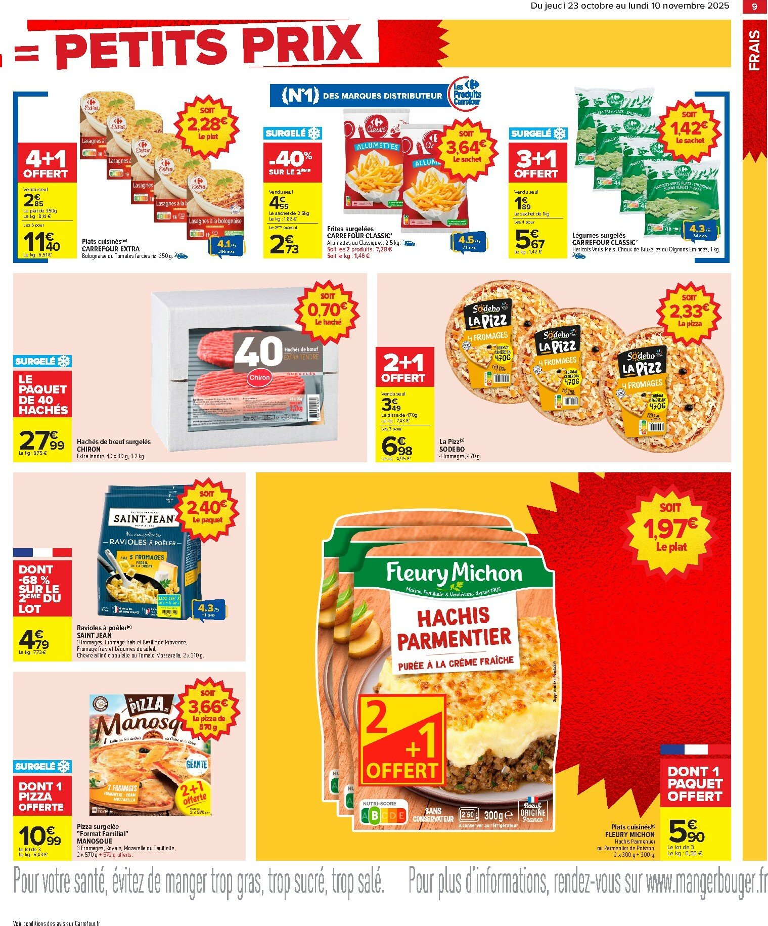 carrefour - Catalogue Carrefour - Gros volumes, petits prix valable du 23/10 au 10/11 - page: 11