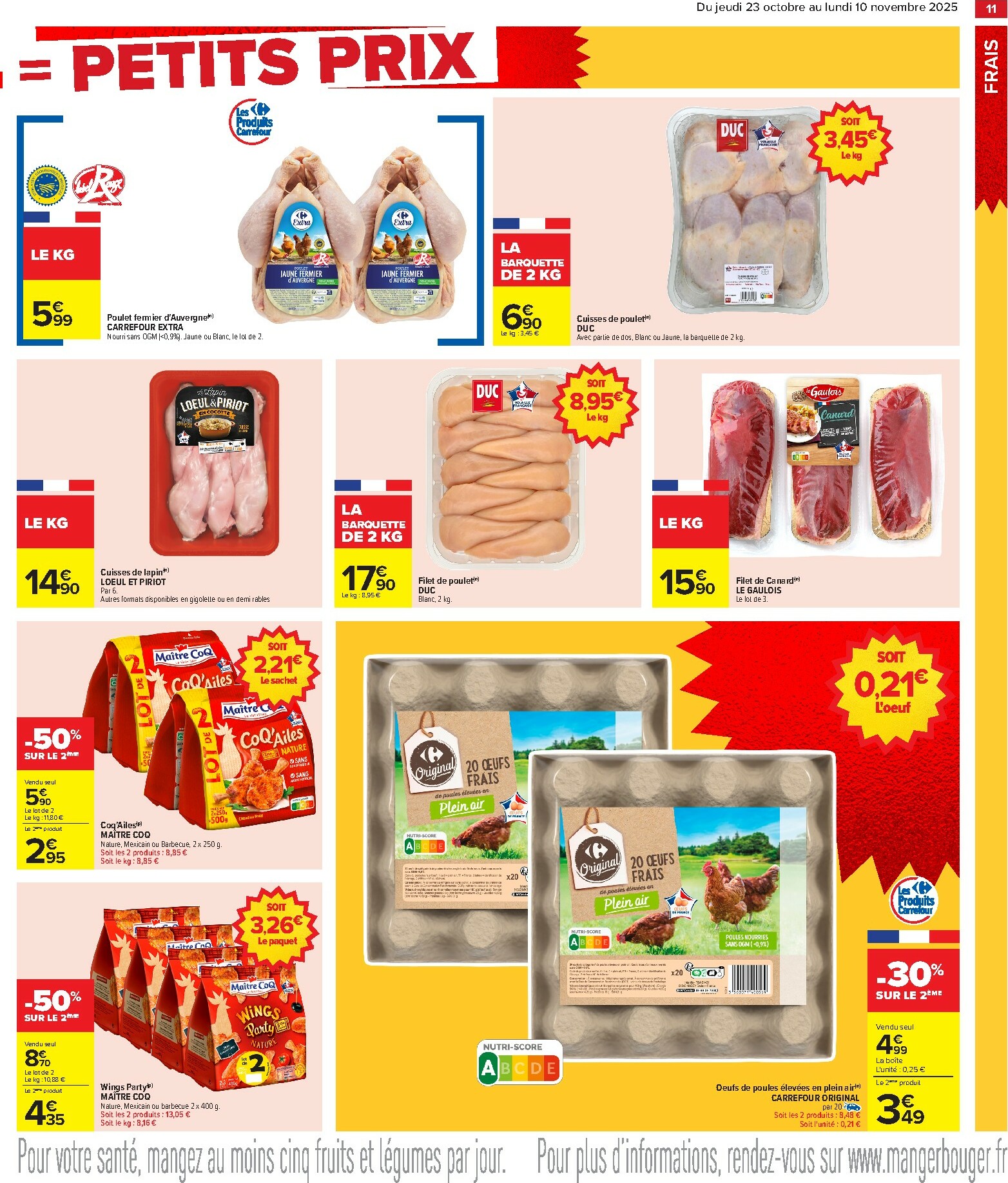 carrefour - Catalogue Carrefour - Gros volumes, petits prix valable du 23/10 au 10/11 - page: 13