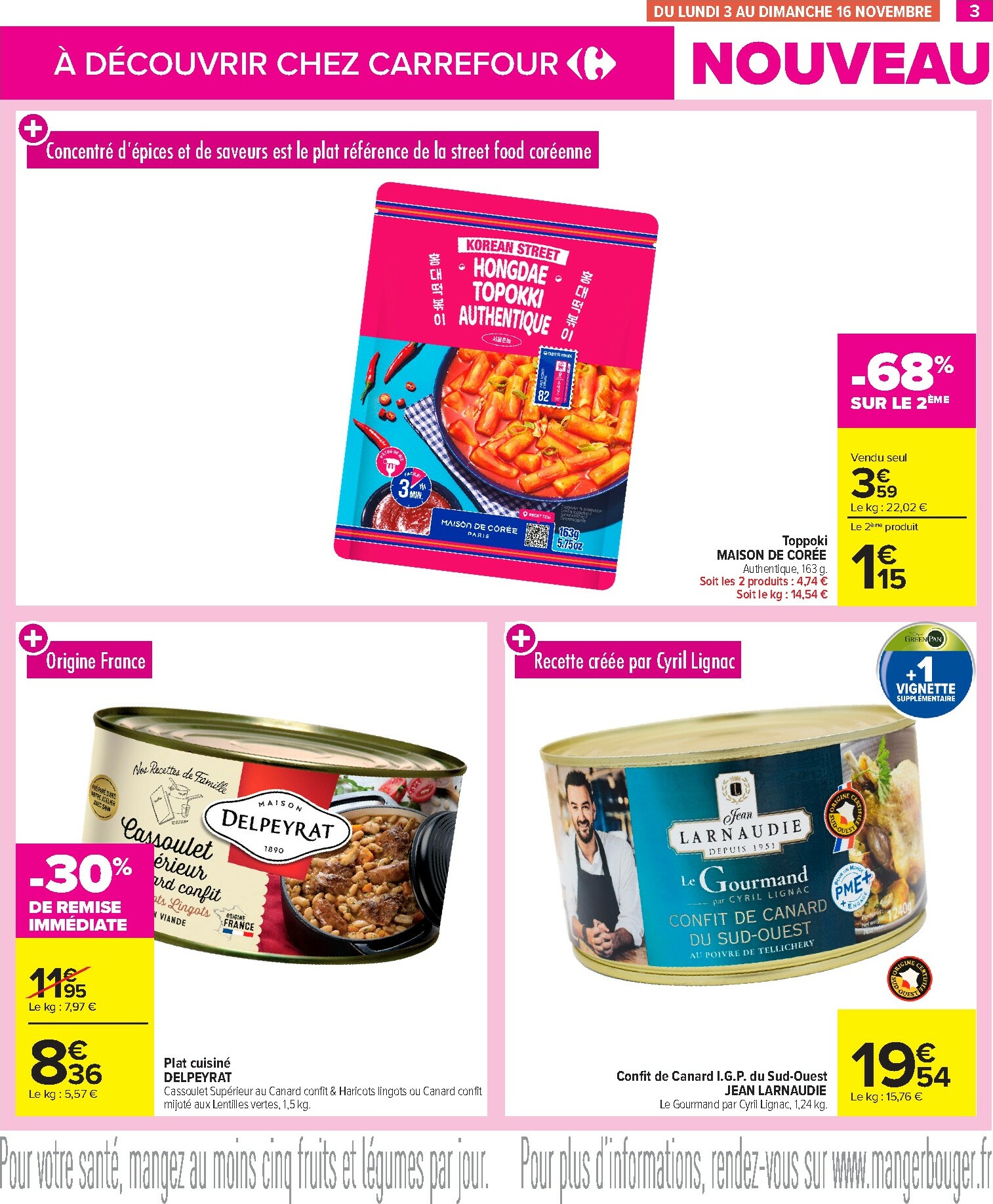 carrefour - Catalogue Carrefour - Les Nouveautés valable du 03/11 au 30/11 - page: 3