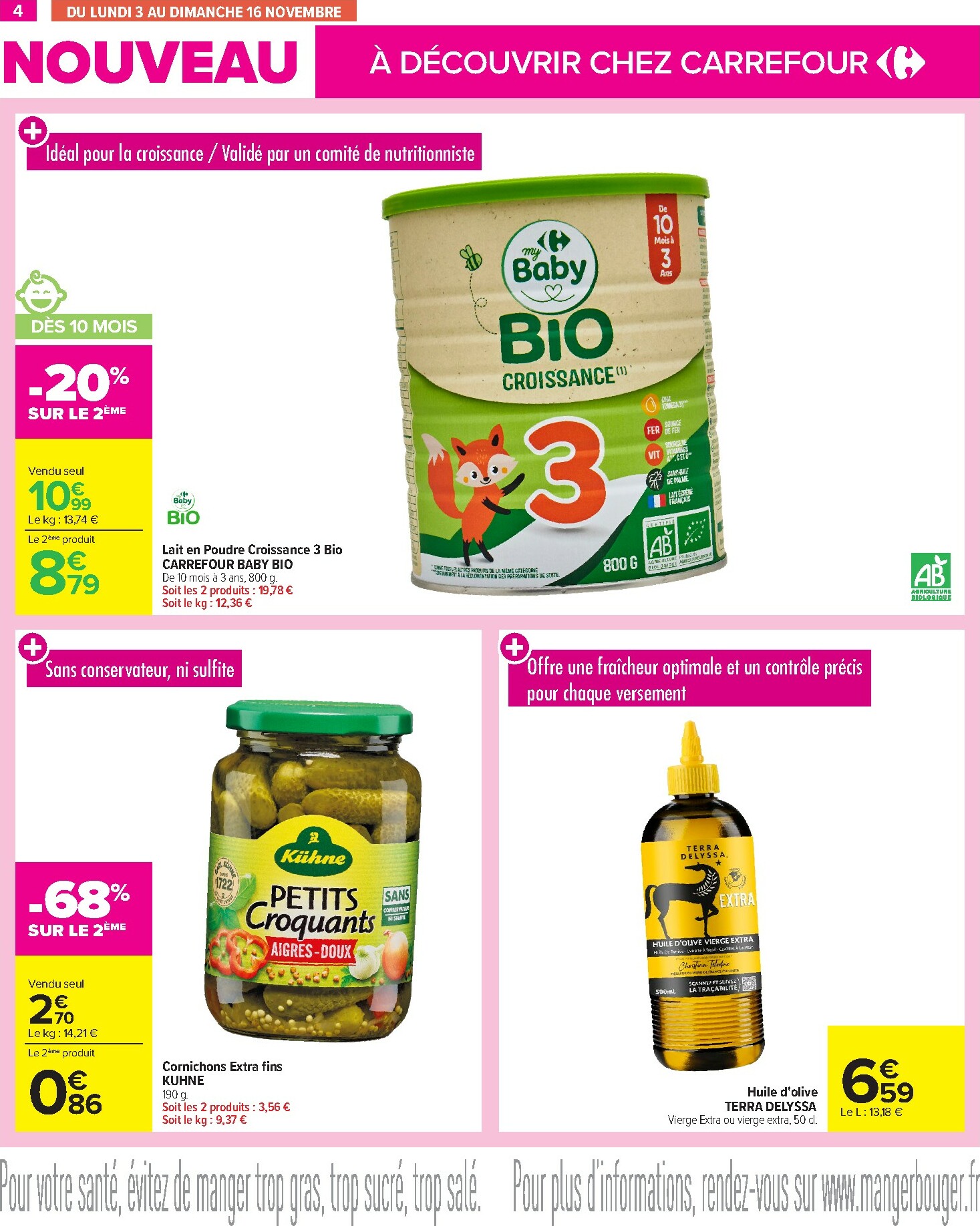 carrefour - Catalogue Carrefour - Les Nouveautés valable du 03/11 au 30/11 - page: 4