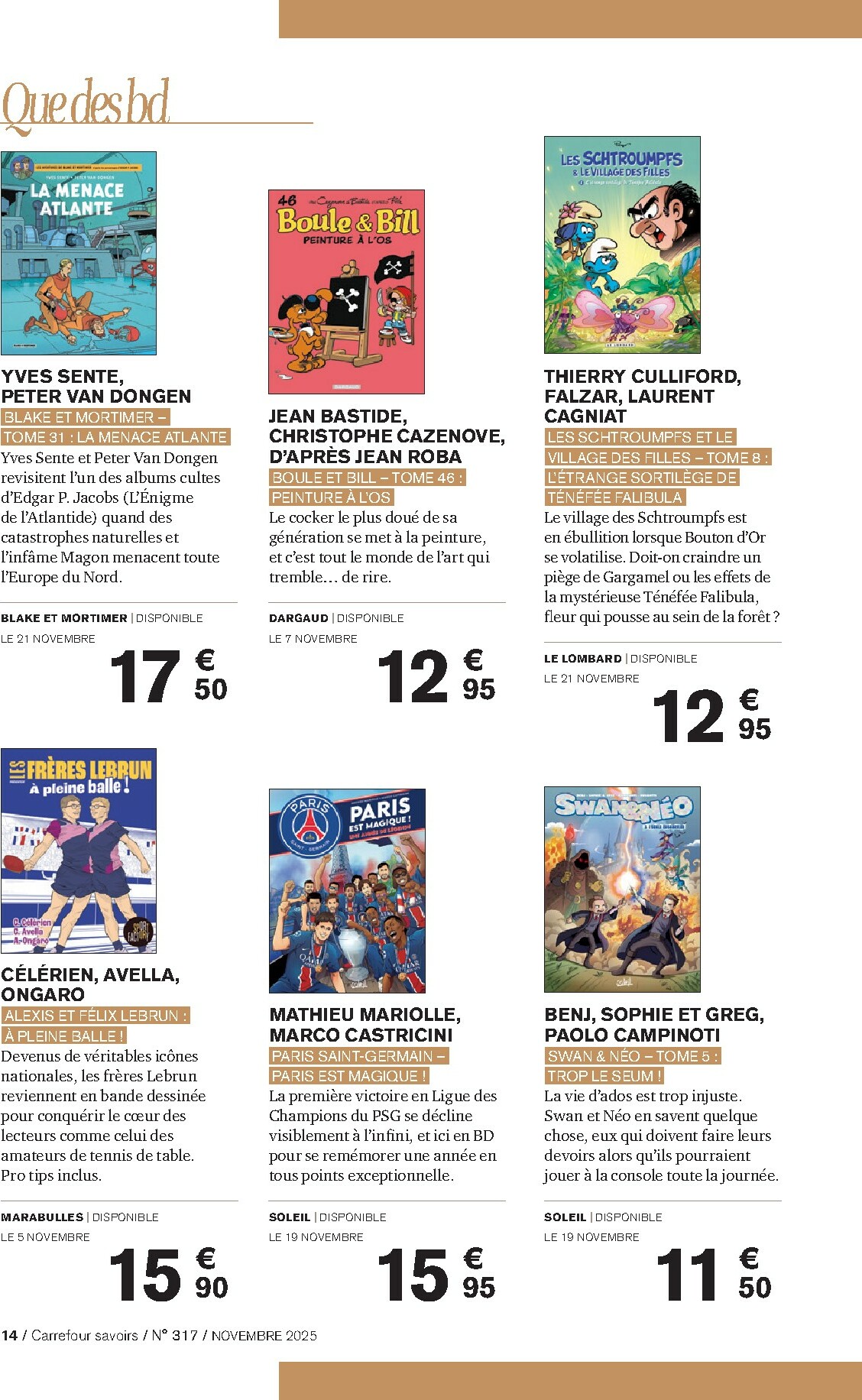 carrefour - Catalogue Carrefour - Culture valable du 01/11 au 30/11 - page: 14