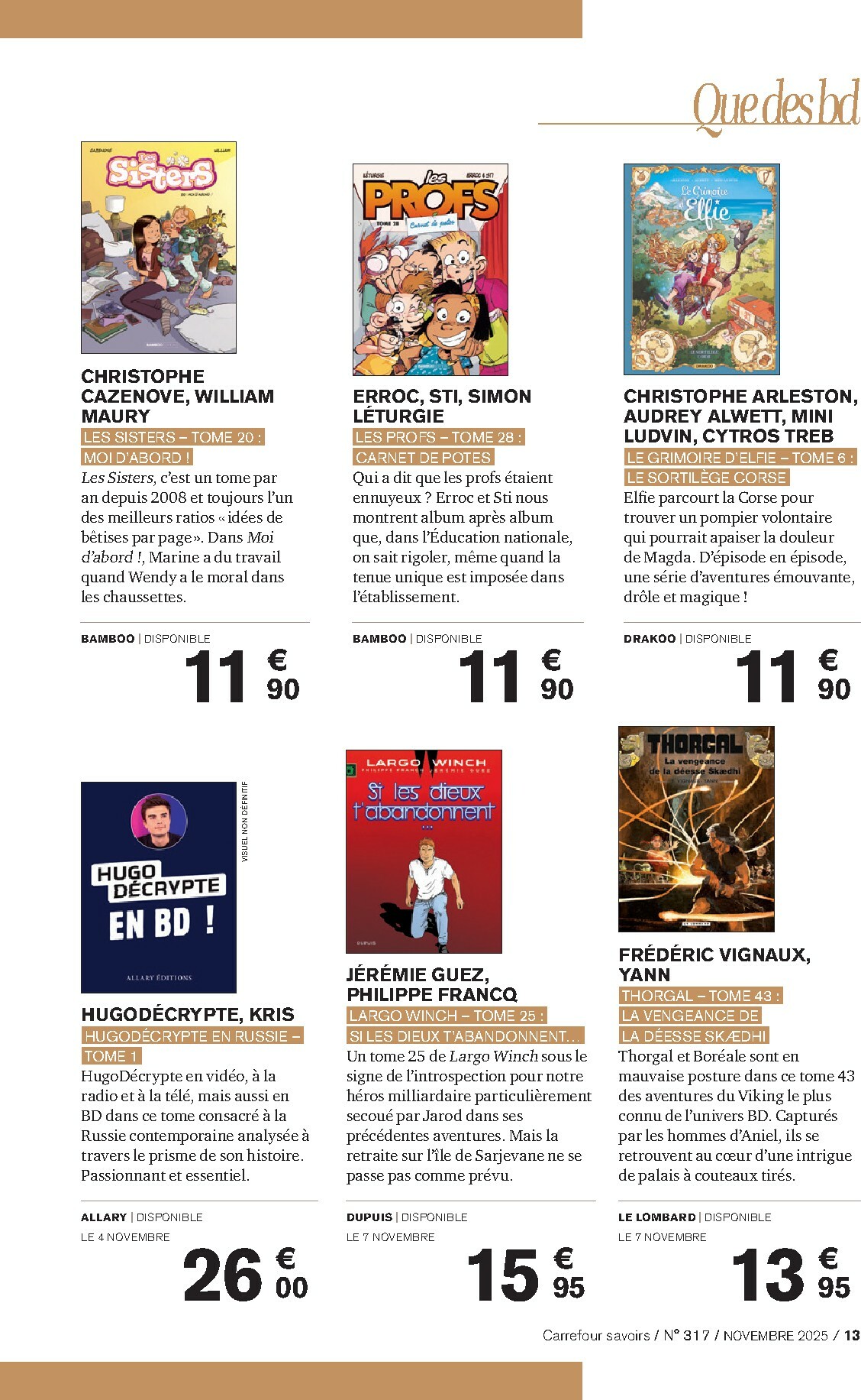 carrefour - Catalogue Carrefour - Culture valable du 01/11 au 30/11 - page: 13