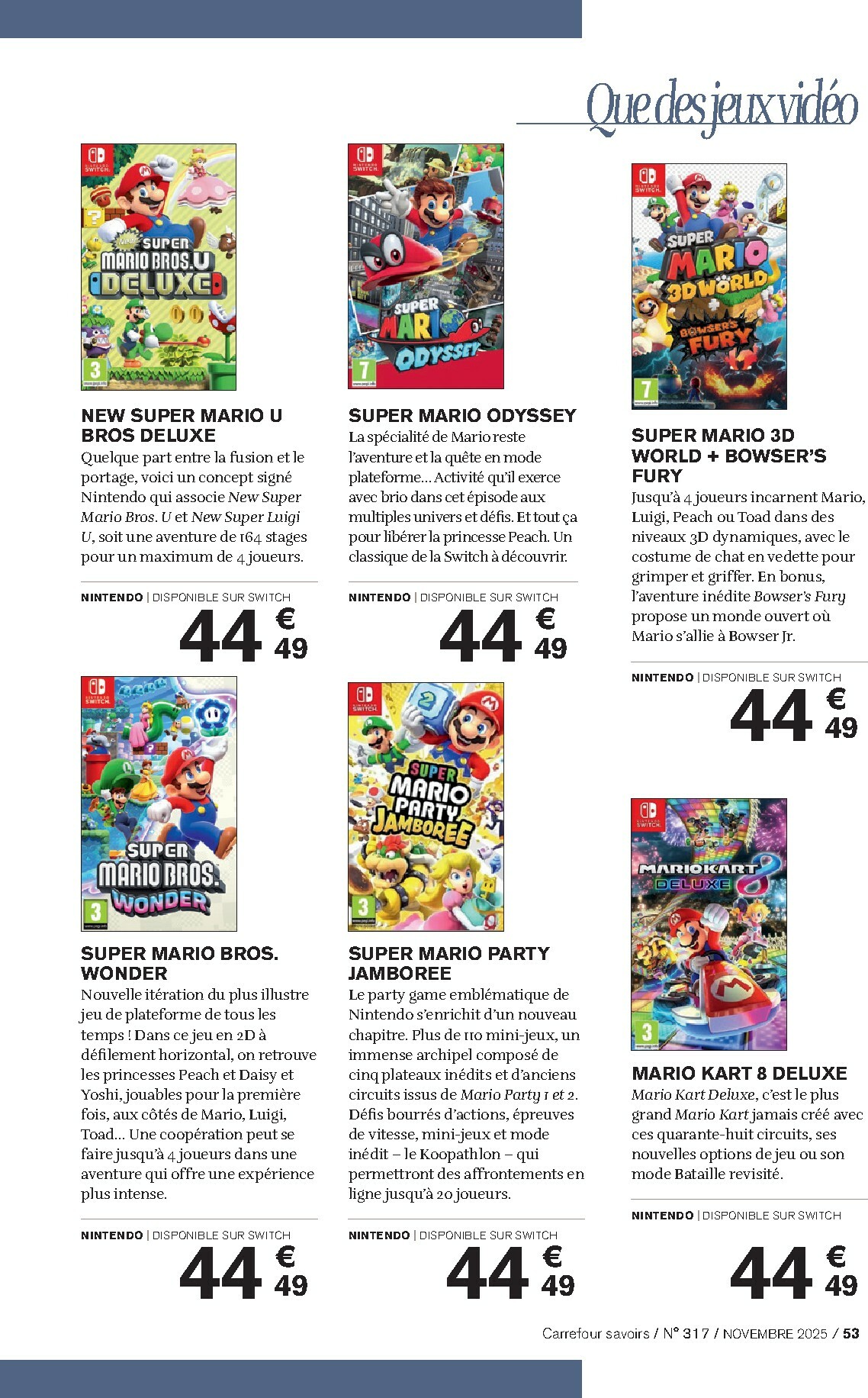 carrefour - Catalogue Carrefour - Culture valable du 01/11 au 30/11 - page: 53