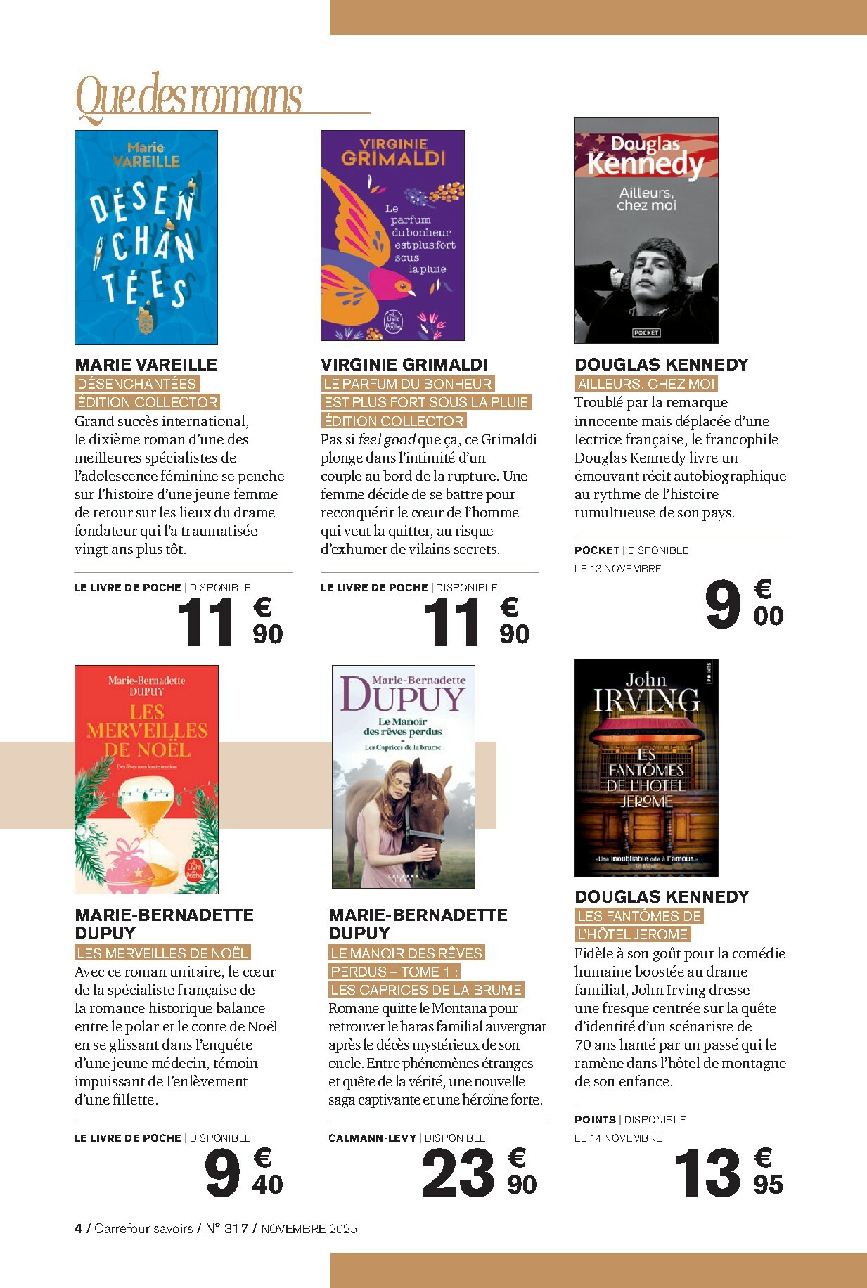 carrefour - Catalogue Carrefour - Culture valable du 01/11 au 30/11 - page: 4