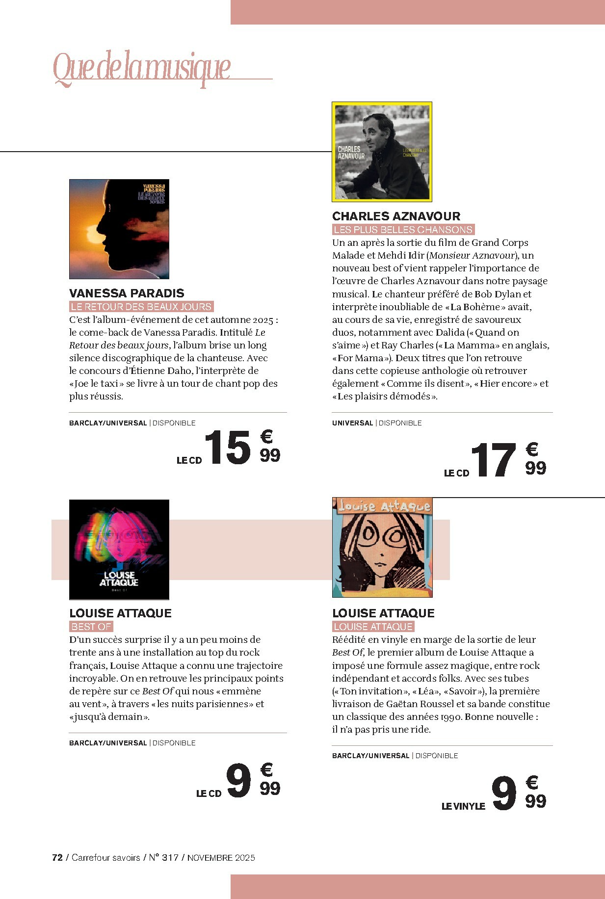 carrefour - Catalogue Carrefour - Culture valable du 01/11 au 30/11 - page: 72