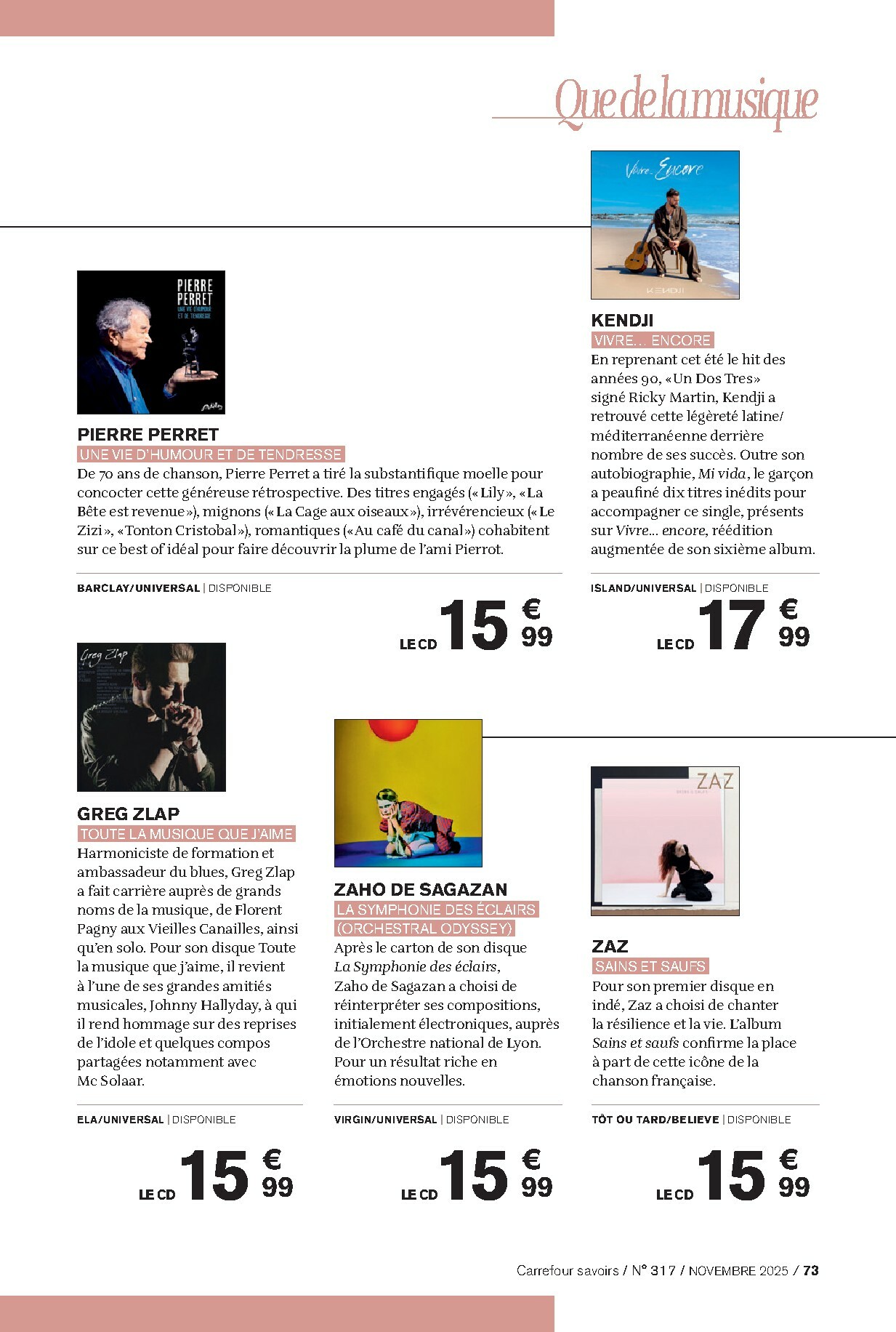 carrefour - Catalogue Carrefour - Culture valable du 01/11 au 30/11 - page: 73