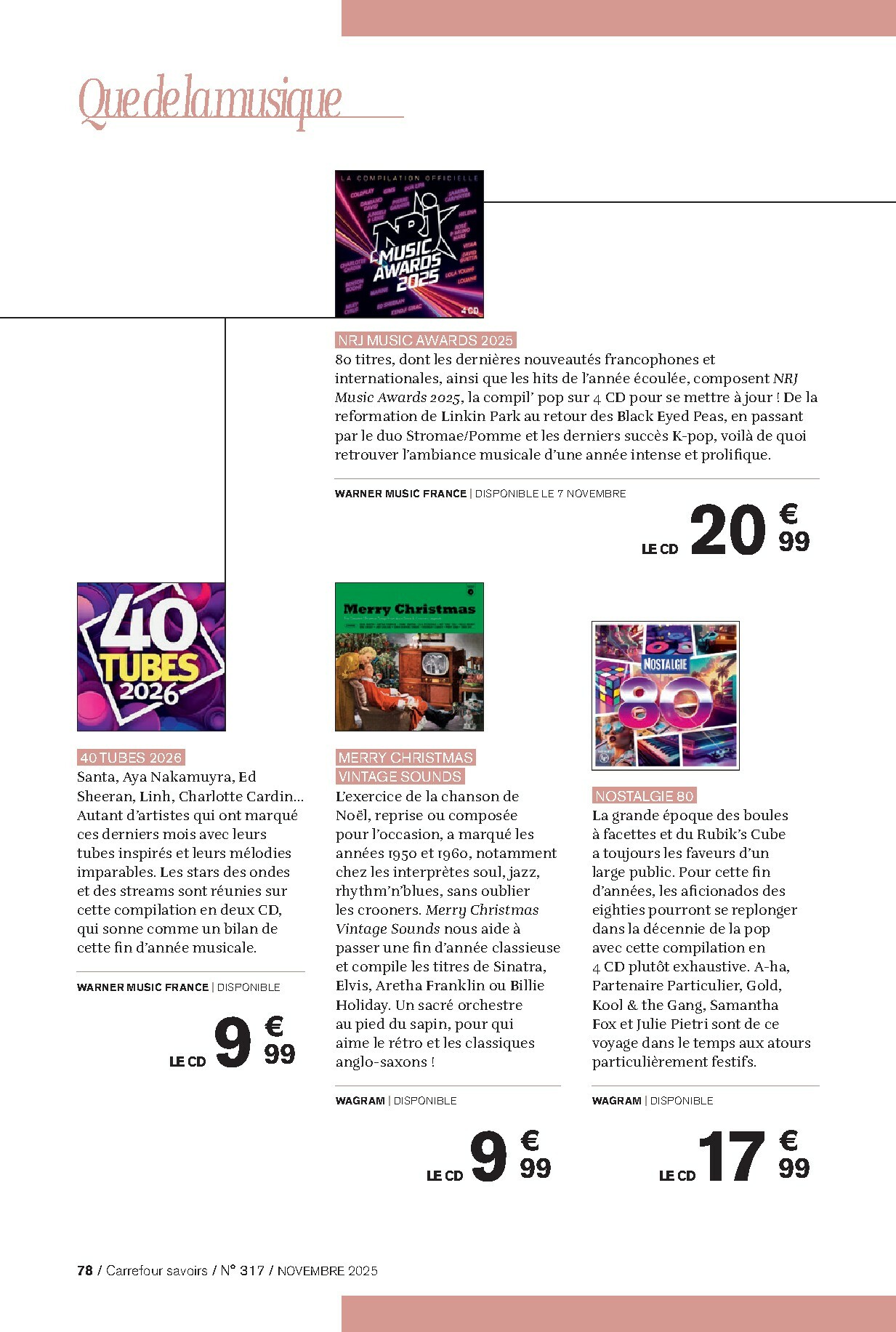 carrefour - Catalogue Carrefour - Culture valable du 01/11 au 30/11 - page: 78