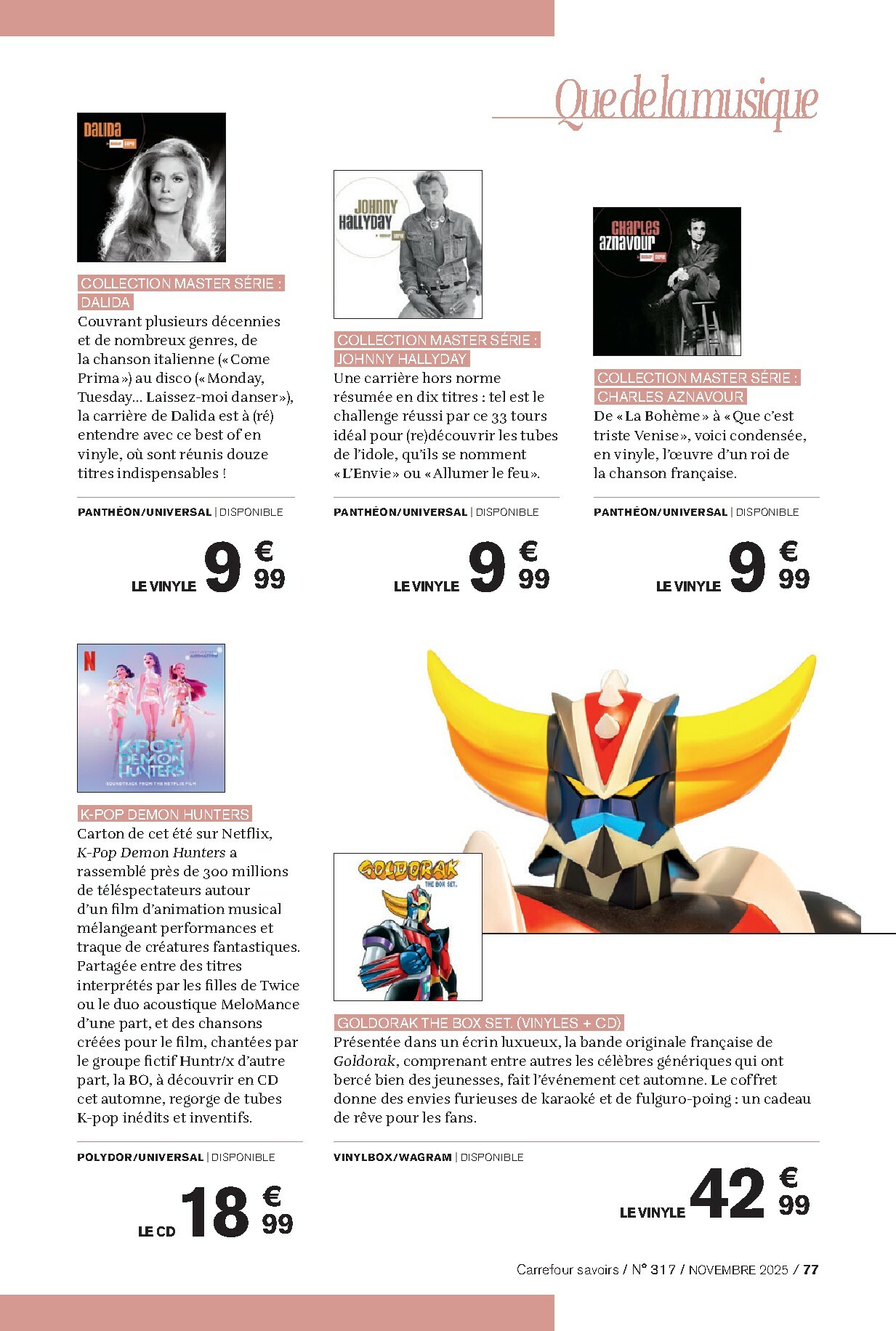 carrefour - Catalogue Carrefour - Culture valable du 01/11 au 30/11 - page: 77