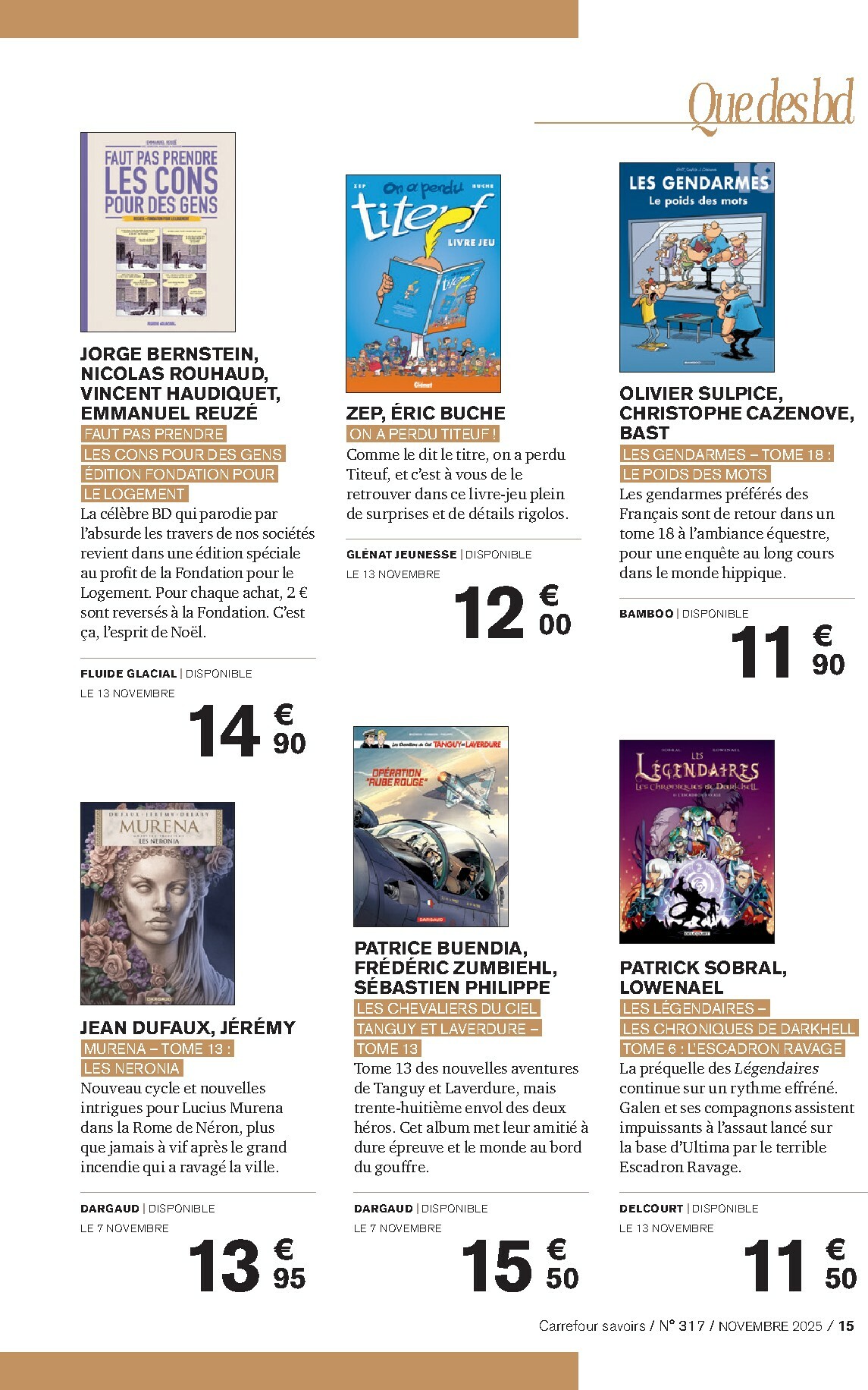 carrefour - Catalogue Carrefour - Culture valable du 01/11 au 30/11 - page: 15