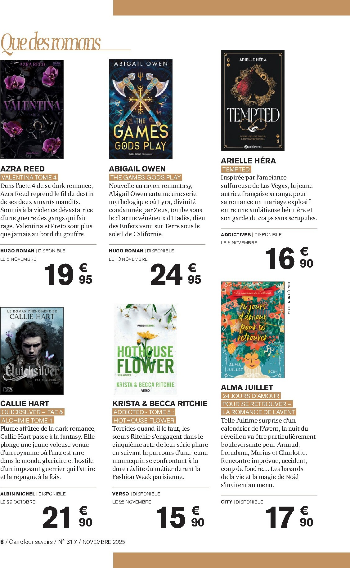 carrefour - Catalogue Carrefour - Culture valable du 01/11 au 30/11 - page: 6