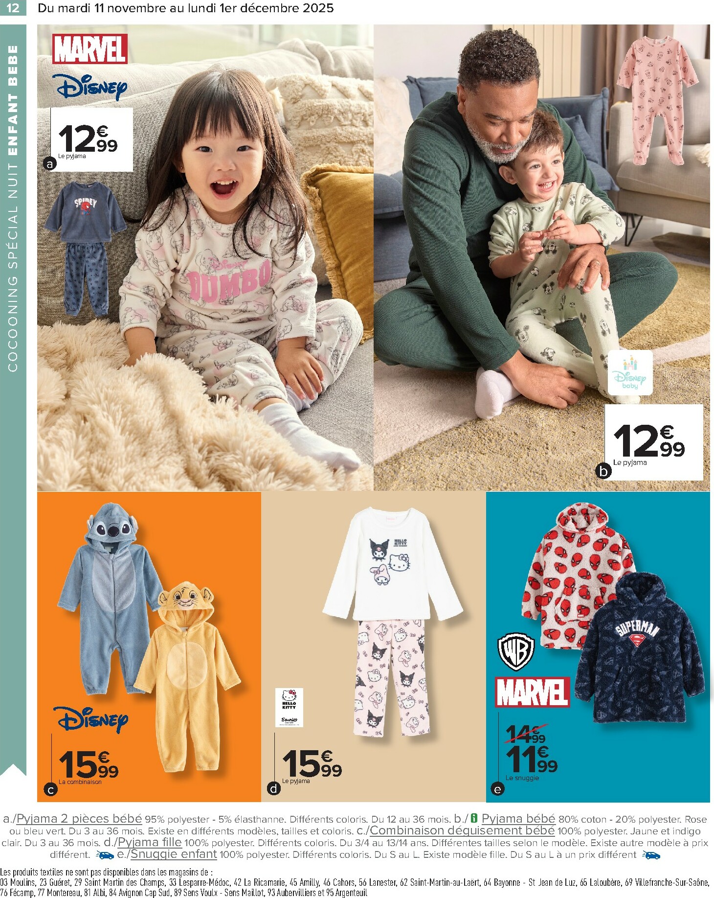 carrefour - Catalogue Carrefour - Textile valable du 11/11 au 01/12 - page: 14