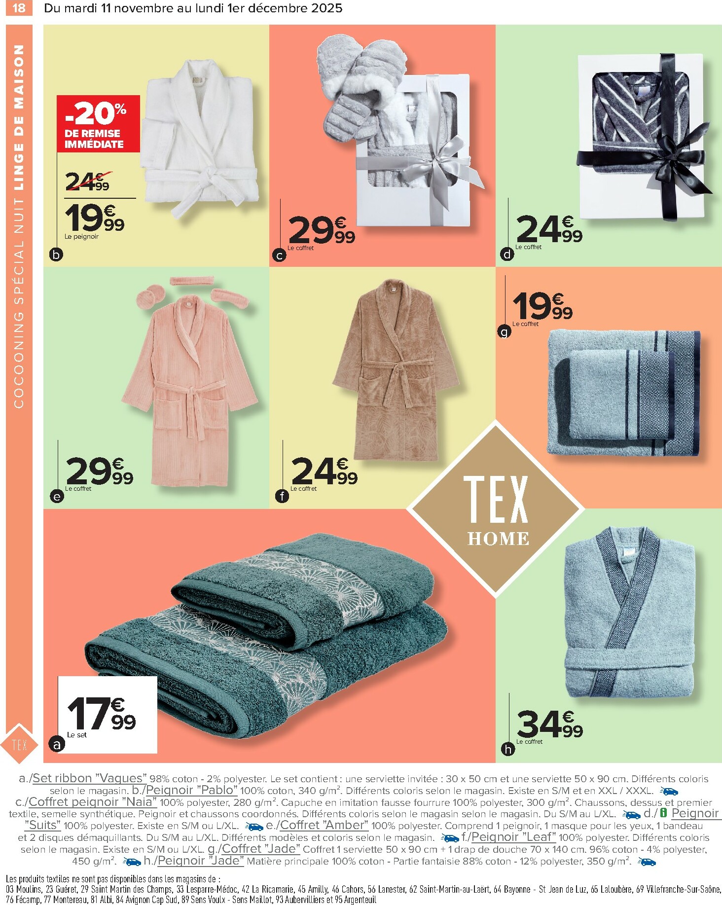 carrefour - Catalogue Carrefour - Textile valable du 11/11 au 01/12 - page: 20