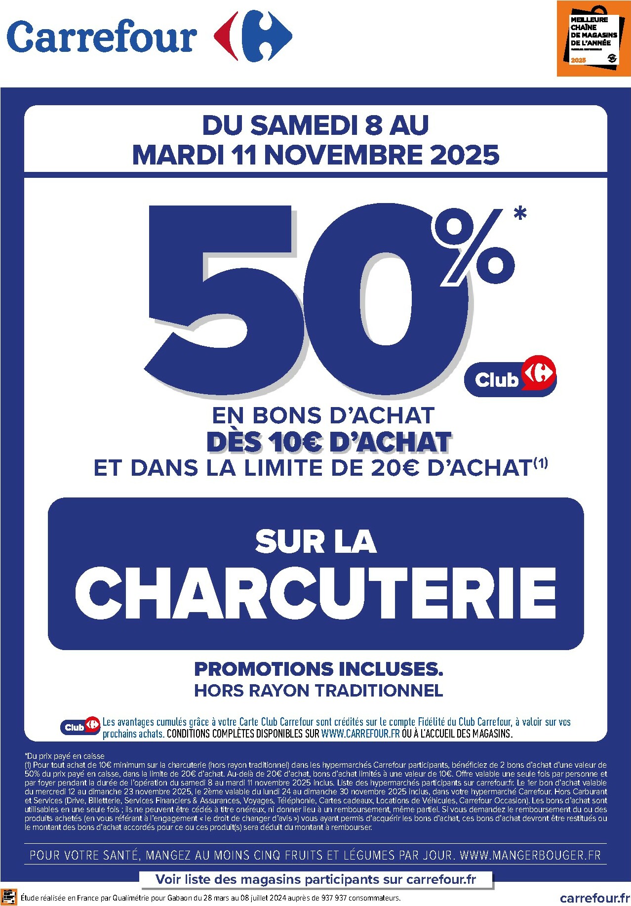 carrefour - Catalogue Carrefour - Sur la Charcuterie valable du 08/11 au 11/11