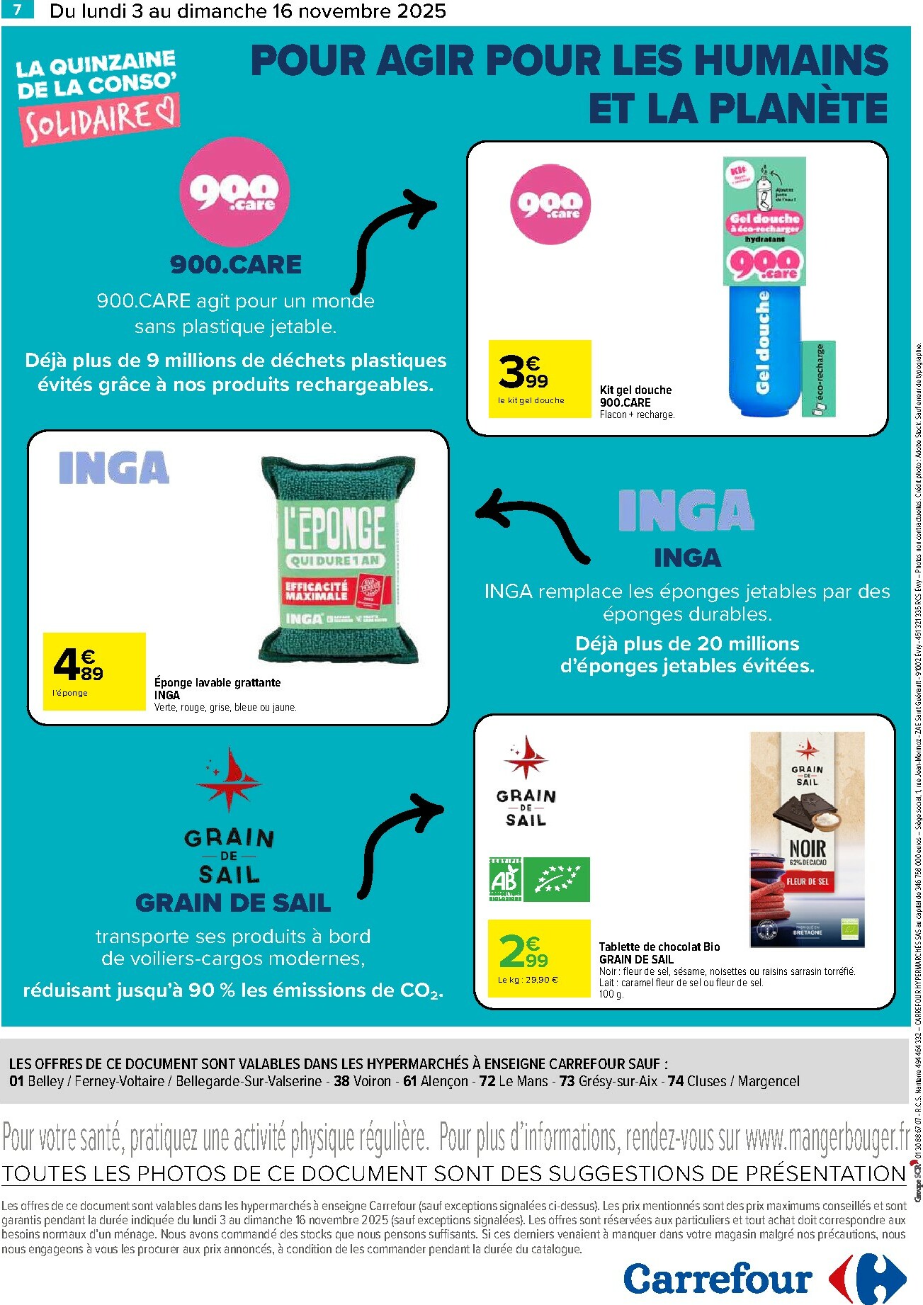 carrefour - Catalogue Carrefour - La quinzaine de la conso solidaire valable du 03/11 au 16/11 - page: 7