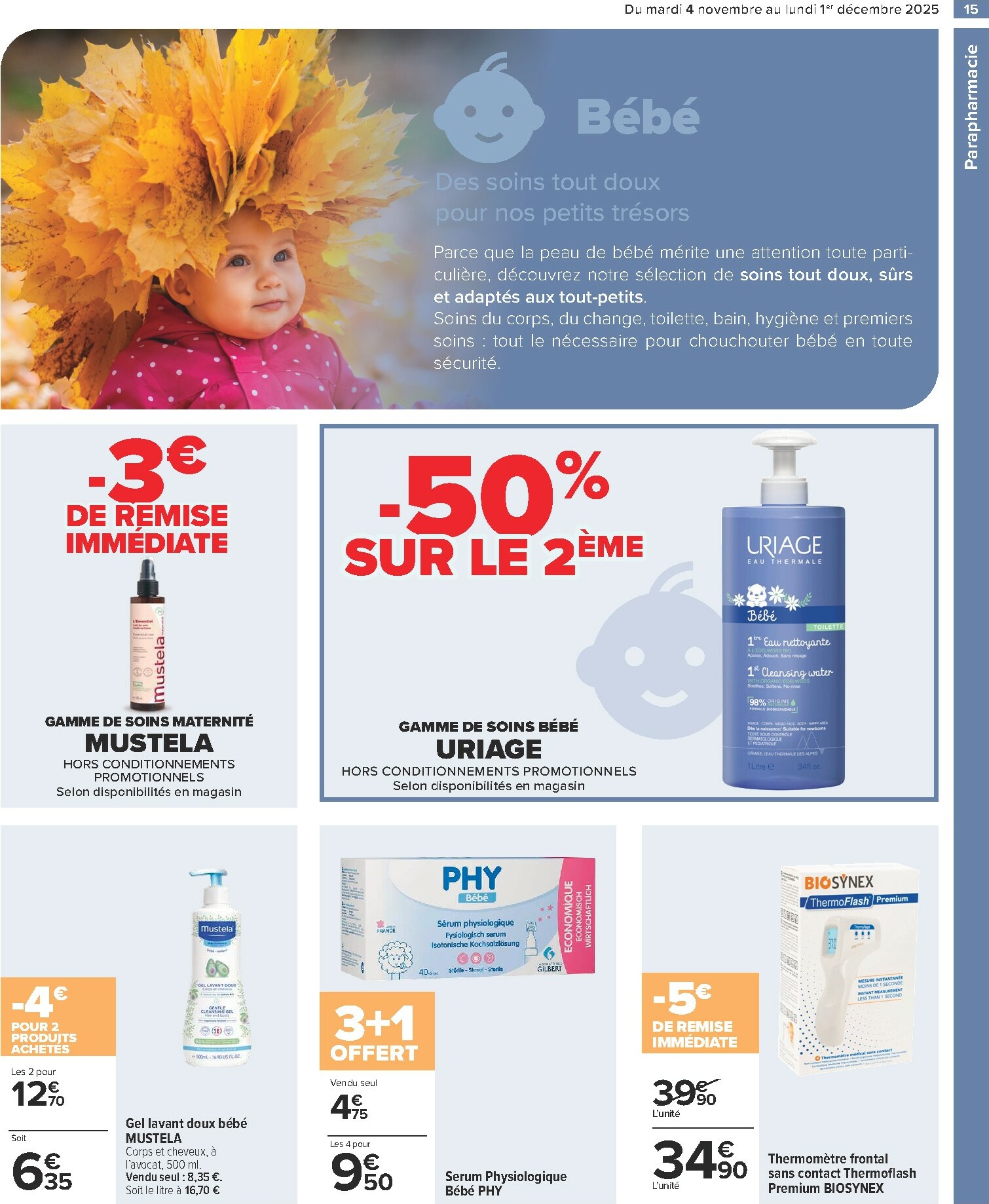 carrefour - Catalogue Carrefour - Parapharmacie valable du 04/11 au 01/12 - page: 15