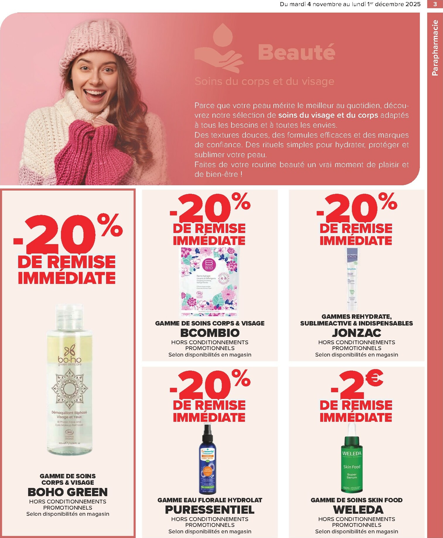 carrefour - Catalogue Carrefour - Parapharmacie valable du 04/11 au 01/12 - page: 3