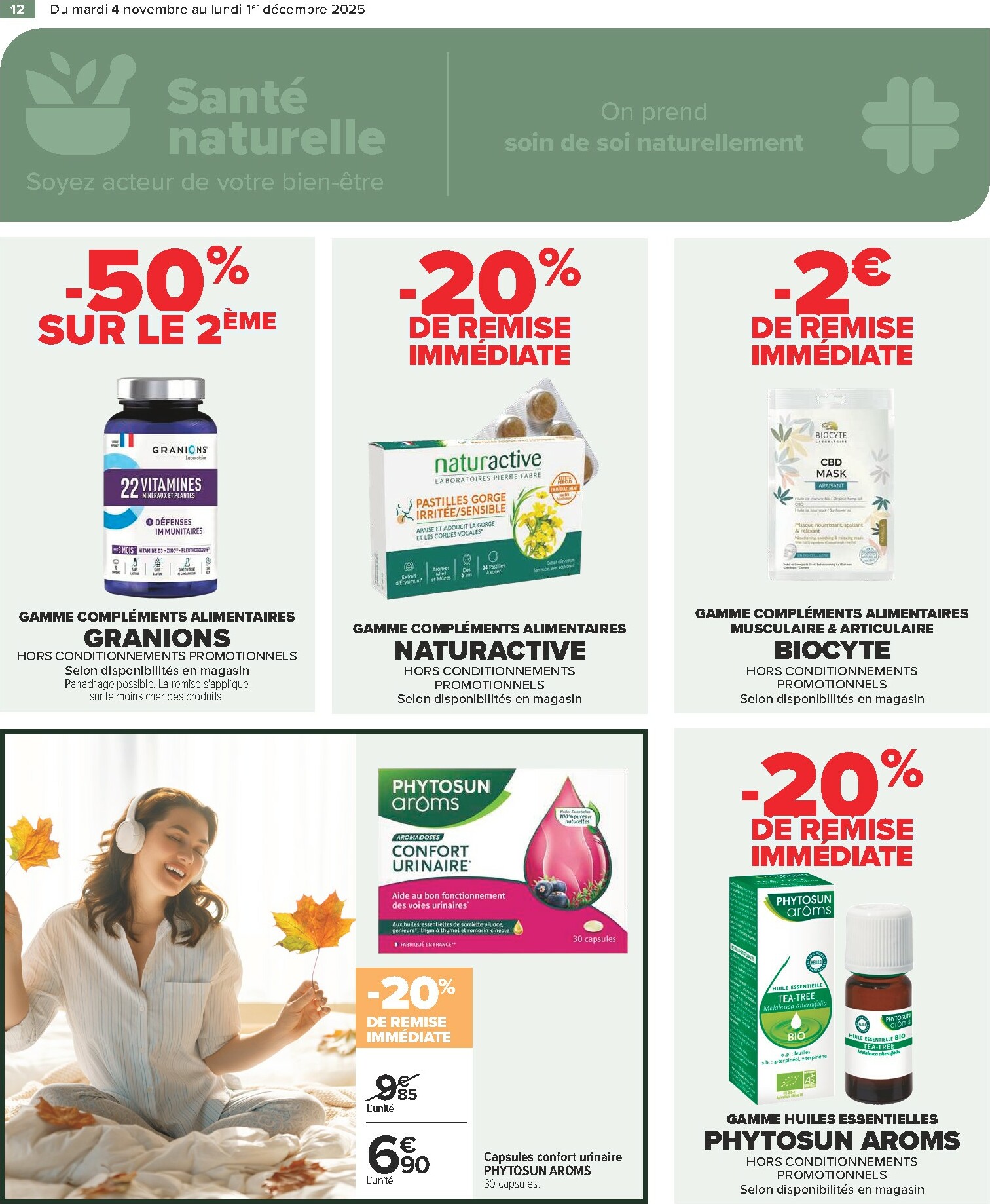 carrefour - Catalogue Carrefour - Parapharmacie valable du 04/11 au 01/12 - page: 12