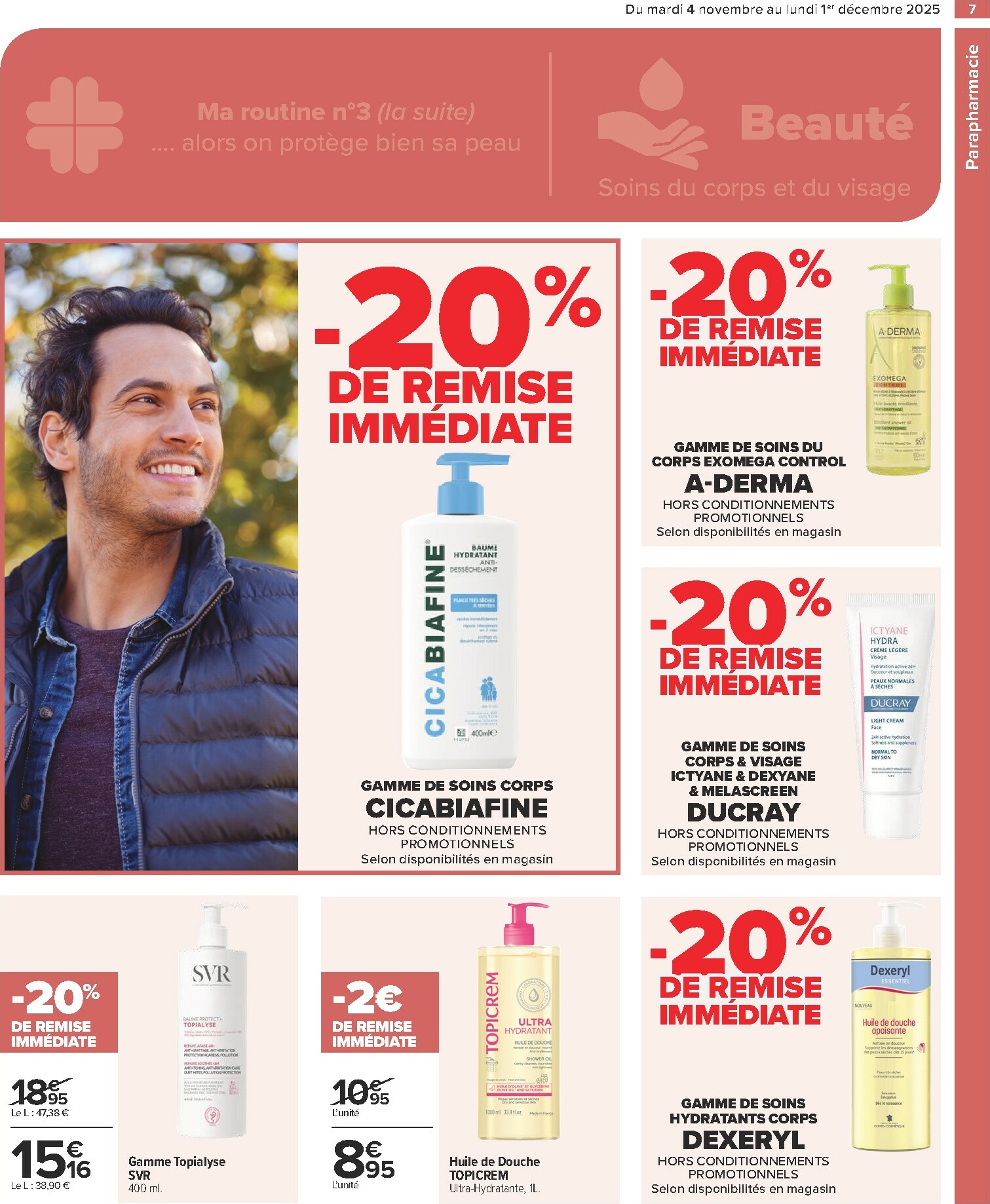 carrefour - Catalogue Carrefour - Parapharmacie valable du 04/11 au 01/12 - page: 7