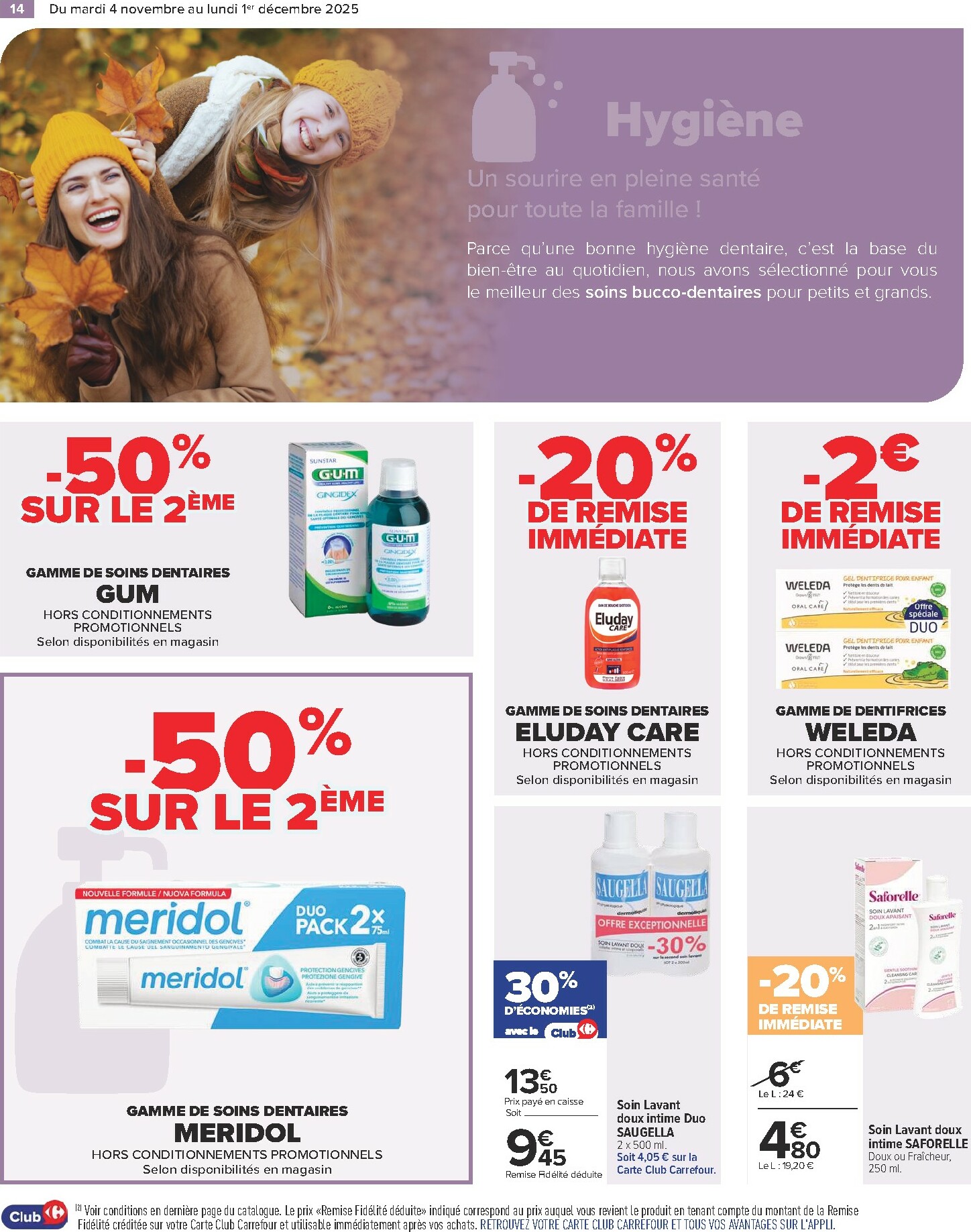 carrefour - Catalogue Carrefour - Parapharmacie valable du 04/11 au 01/12 - page: 14
