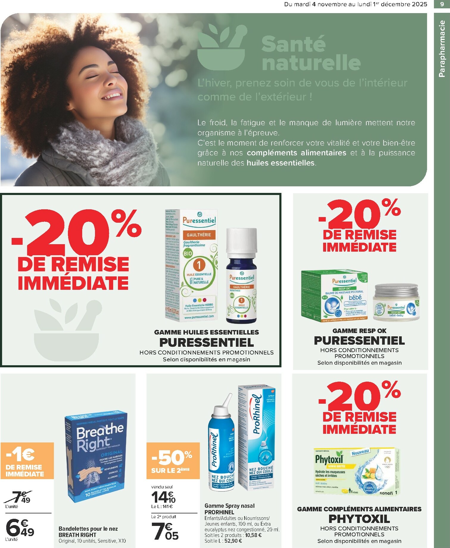 carrefour - Catalogue Carrefour - Parapharmacie valable du 04/11 au 01/12 - page: 9
