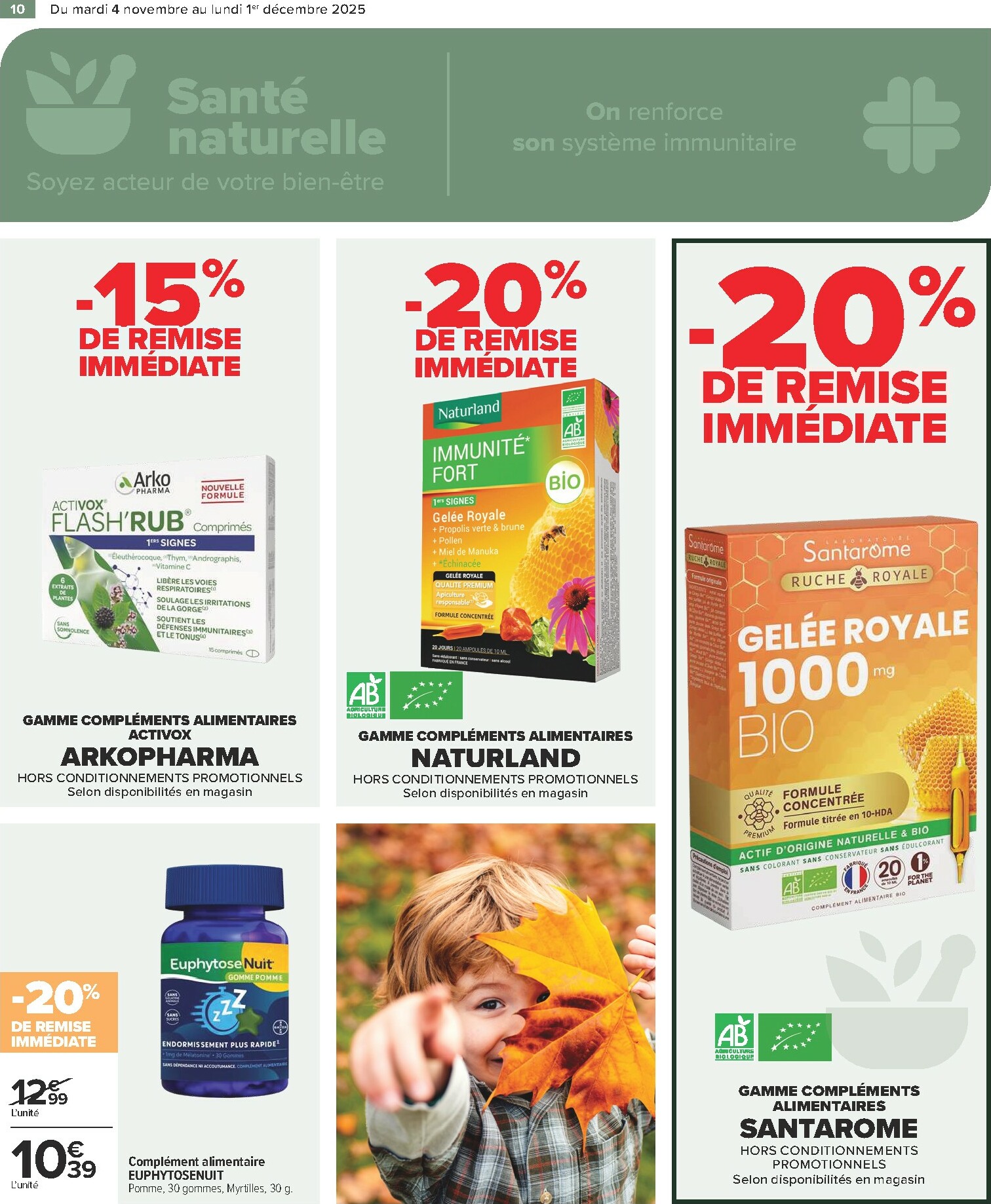 carrefour - Catalogue Carrefour - Parapharmacie valable du 04/11 au 01/12 - page: 10