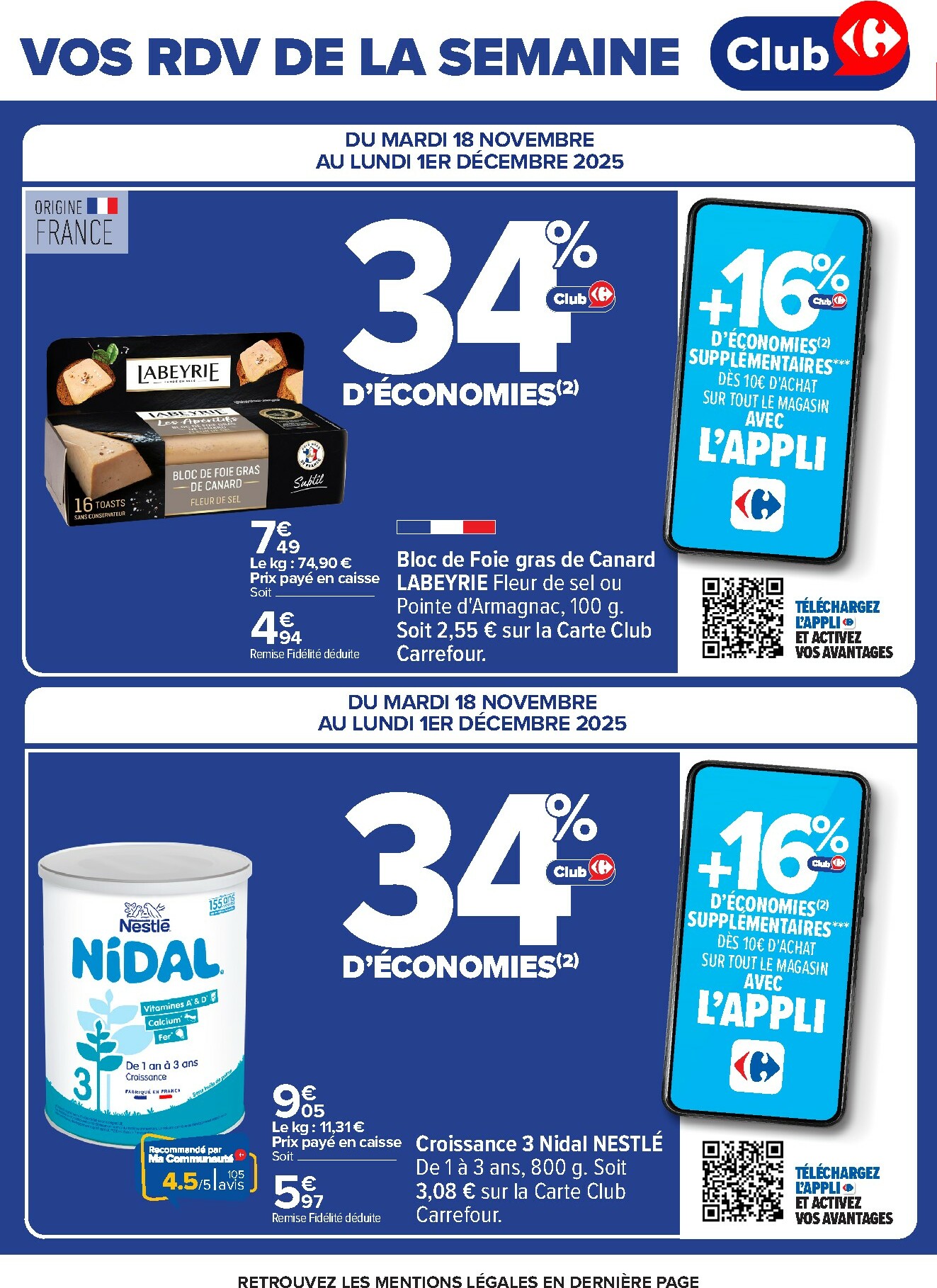 carrefour - Catalogue Carrefour valable du 18/11 au 01/12 - page: 4