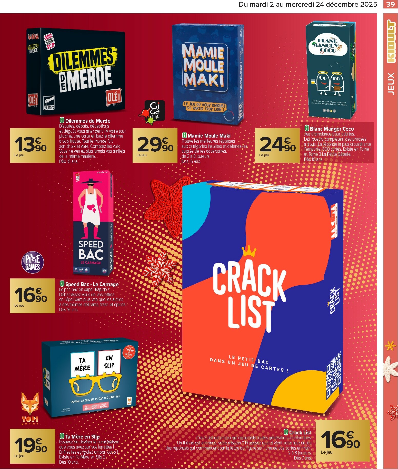 carrefour - Catalogue Carrefour - Noël valable du 02/12 au 24/12 - page: 41