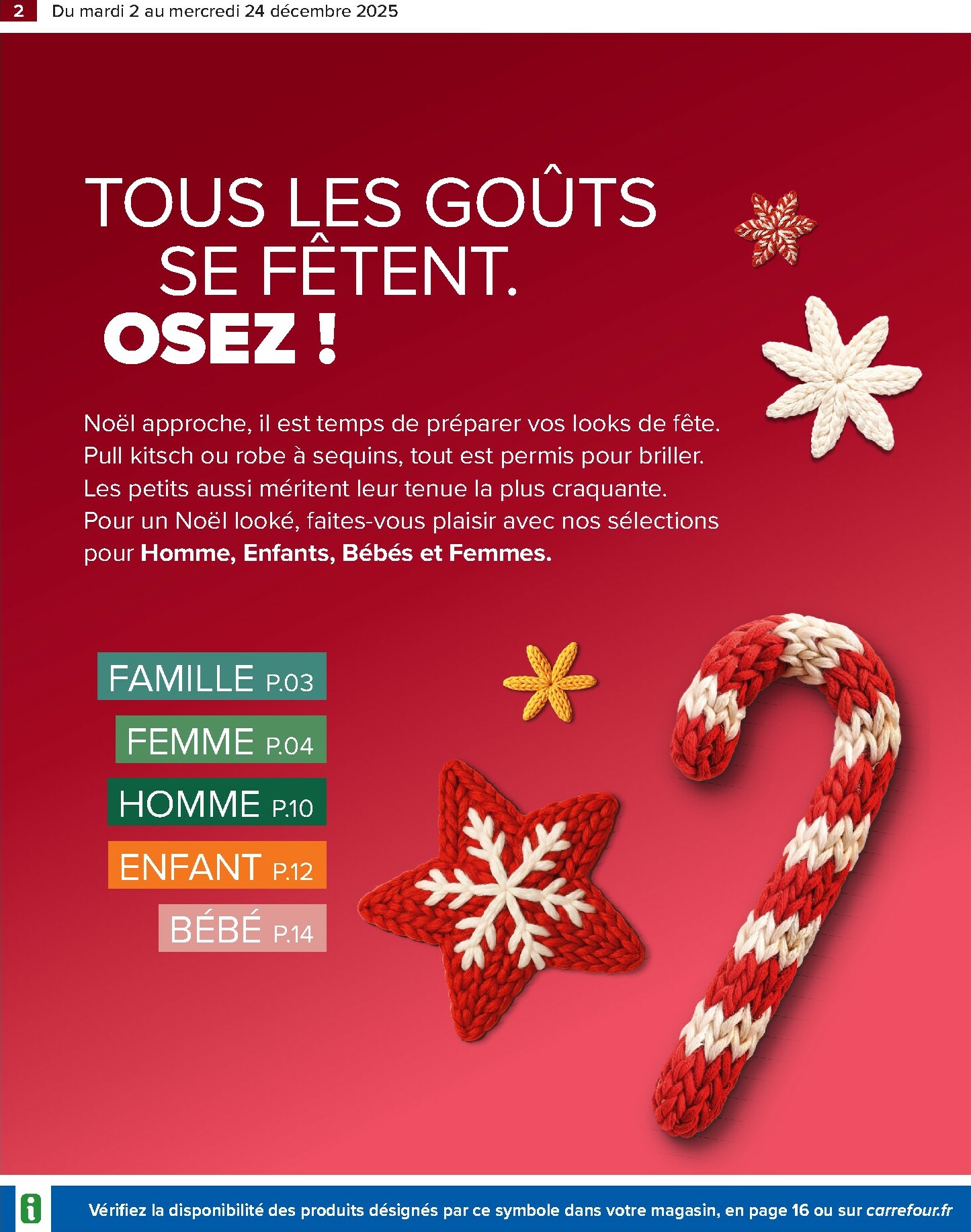 carrefour - Catalogue Carrefour - Textile valable du 02/12 au 24/12 - page: 4