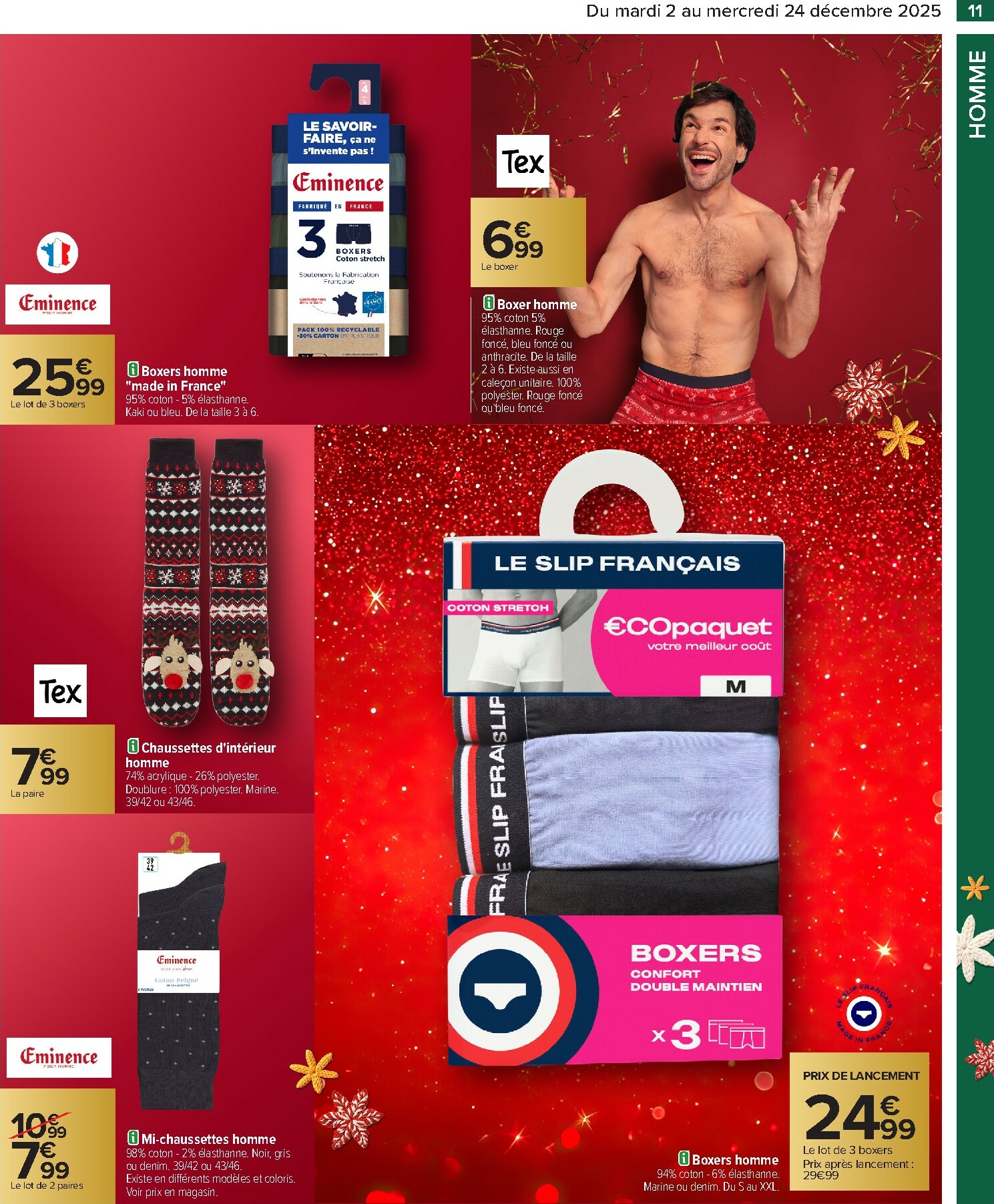 carrefour - Catalogue Carrefour - Textile valable du 02/12 au 24/12 - page: 13