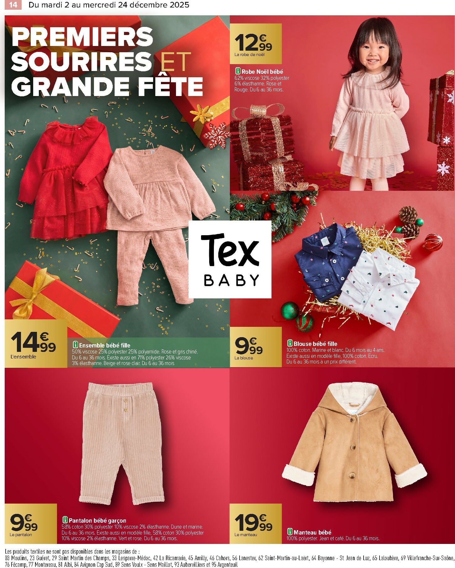carrefour - Catalogue Carrefour - Textile valable du 02/12 au 24/12 - page: 16