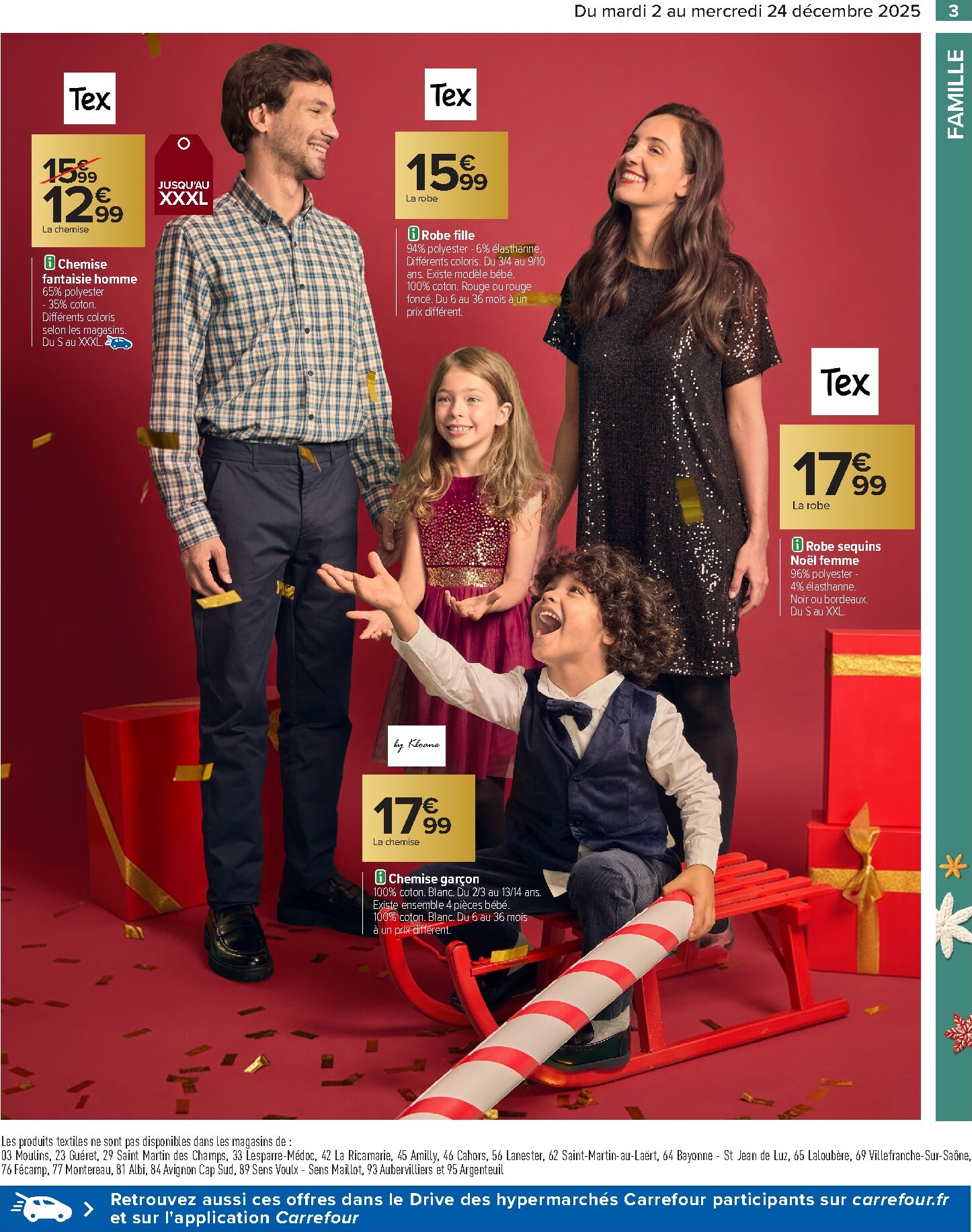 carrefour - Catalogue Carrefour - Textile valable du 02/12 au 24/12 - page: 5