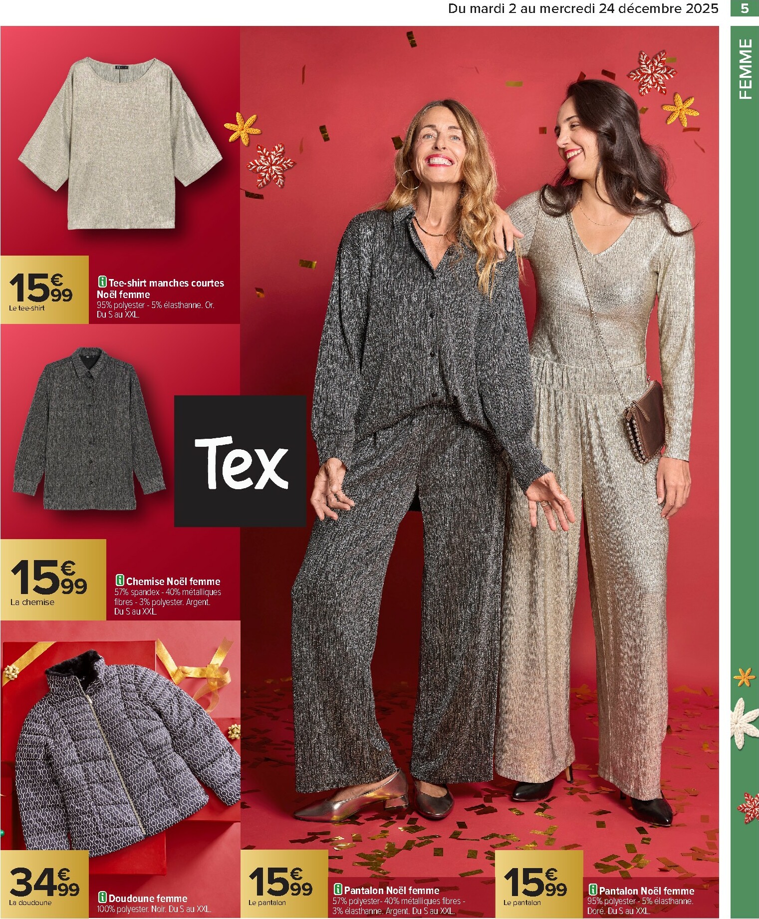 carrefour - Catalogue Carrefour - Textile valable du 02/12 au 24/12 - page: 7