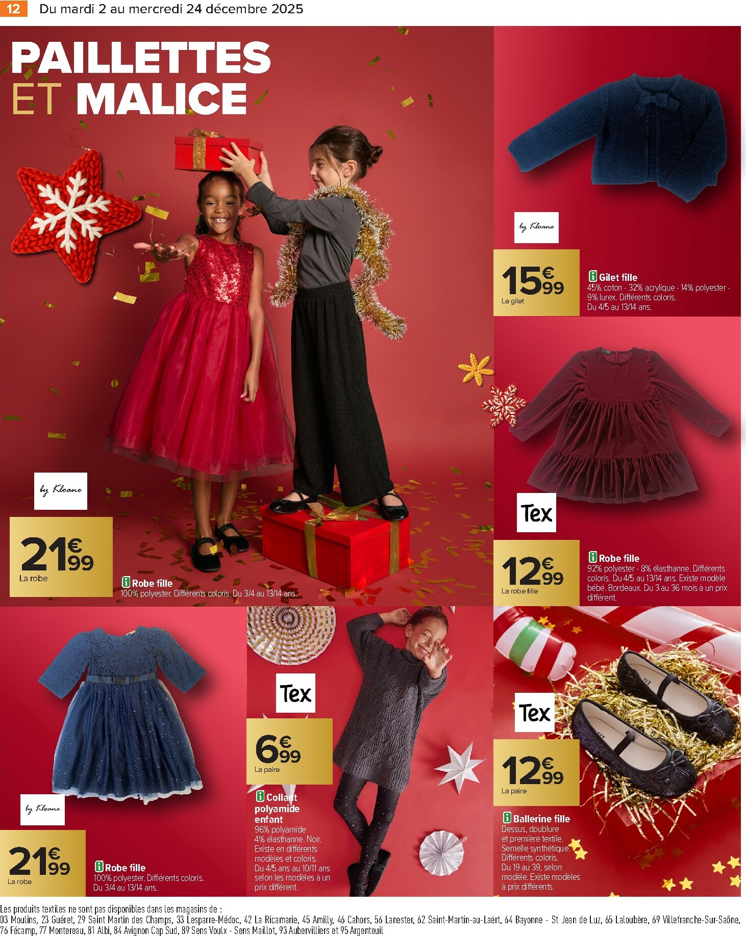 carrefour - Catalogue Carrefour - Textile valable du 02/12 au 24/12 - page: 14