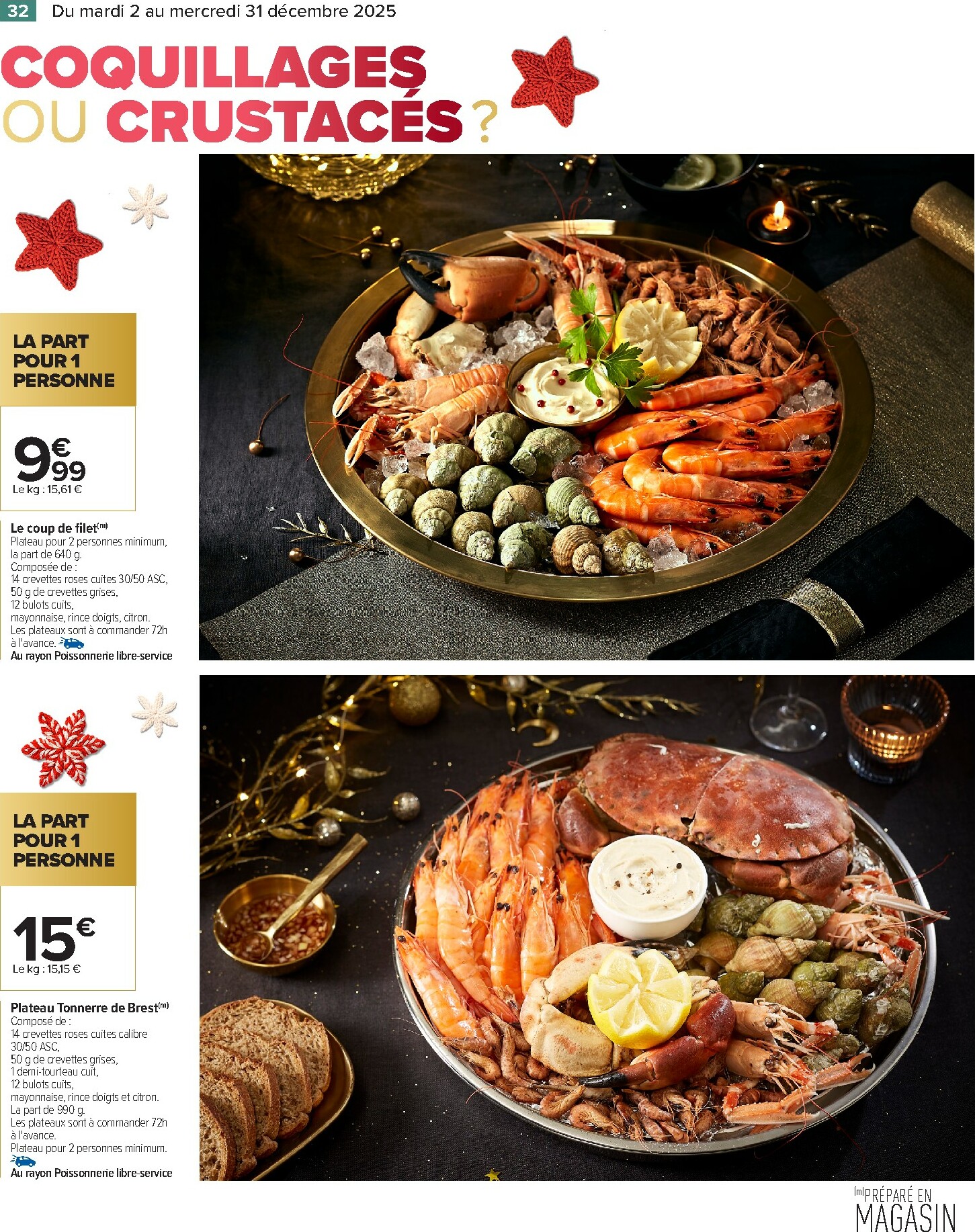 carrefour - Catalogue Carrefour - Traiteur Festif valable du 02/12 au 31/12 - page: 32