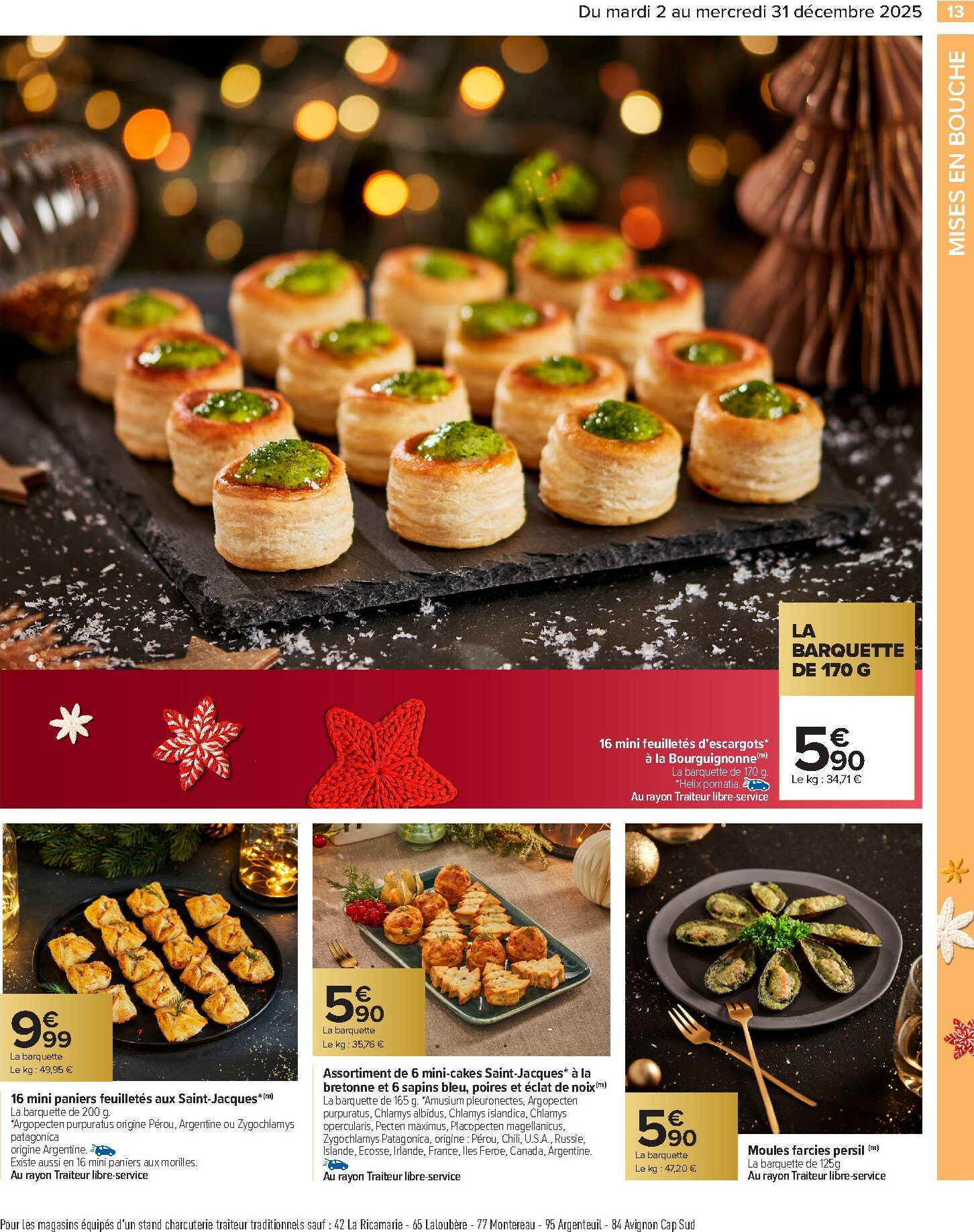 carrefour - Catalogue Carrefour - Traiteur Festif valable du 02/12 au 31/12 - page: 13